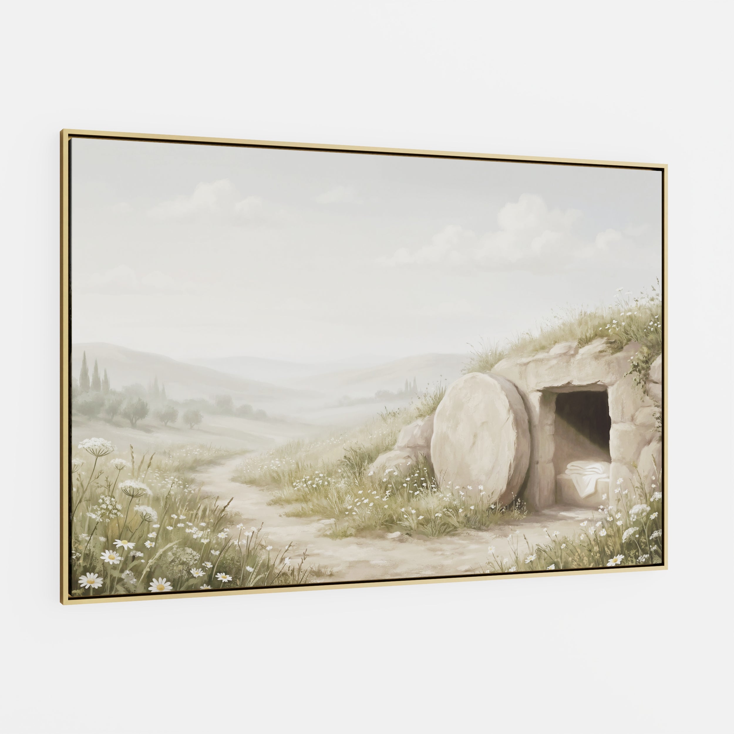 The Stone Was Rolled Away - Canvas
