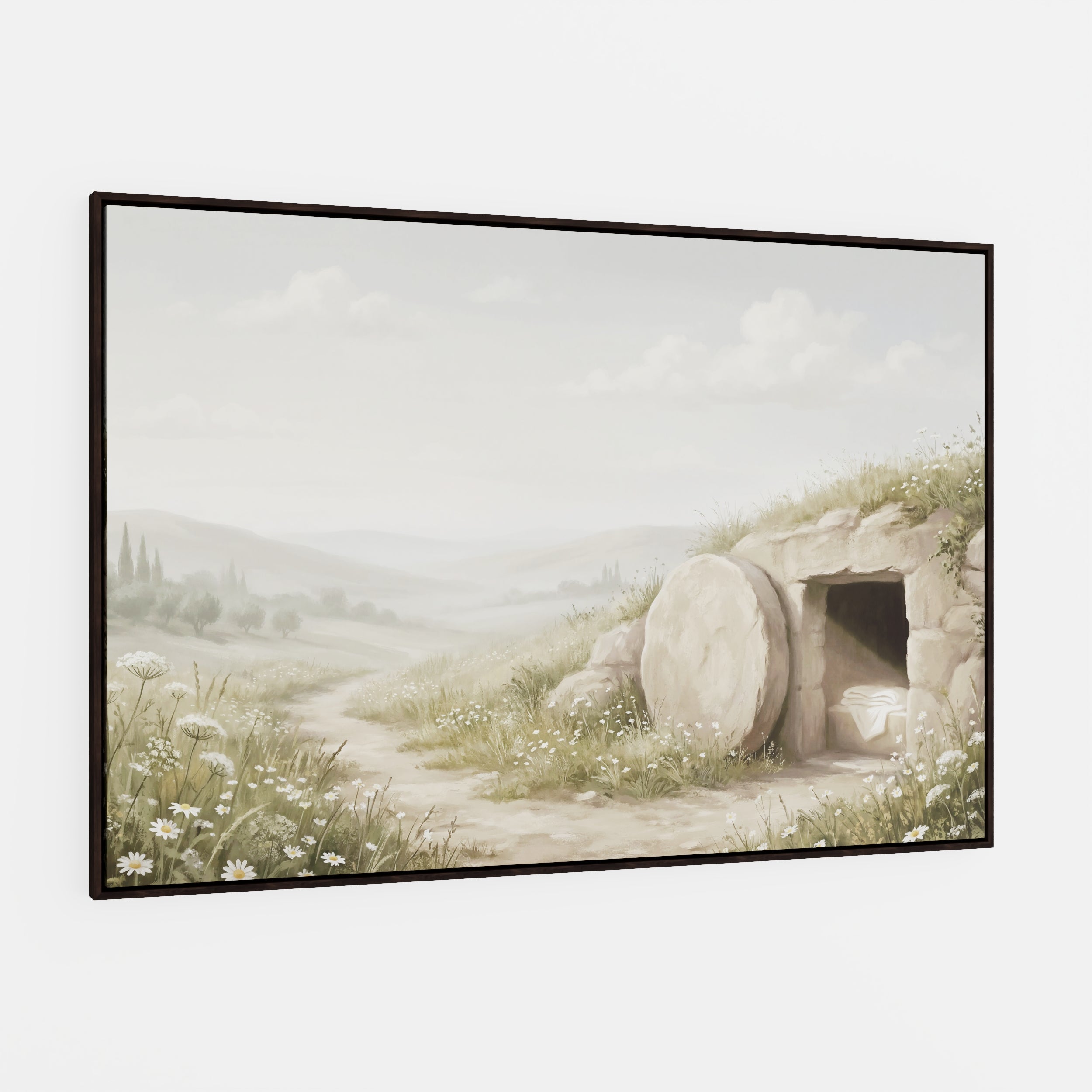 The Stone Was Rolled Away - Canvas