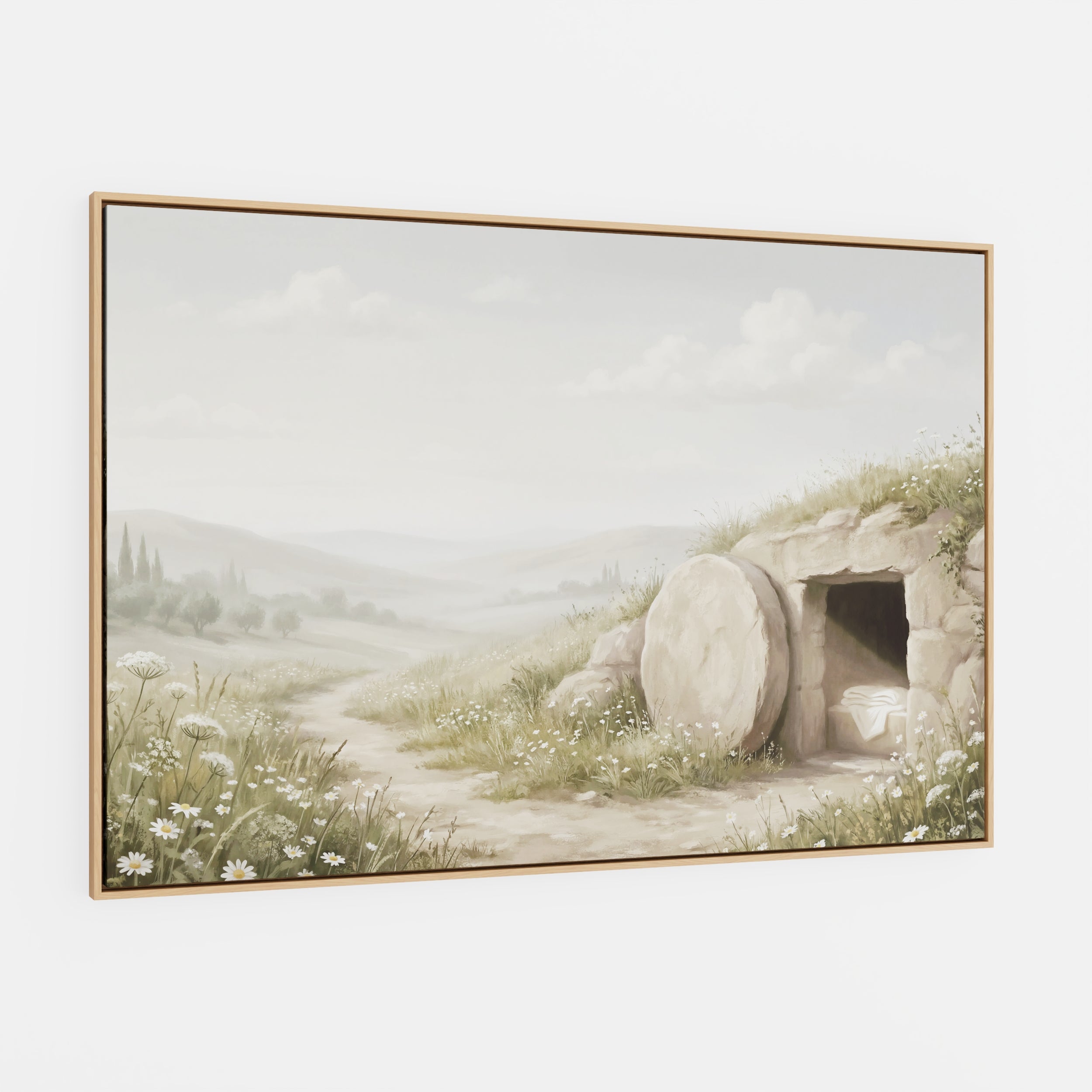 The Stone Was Rolled Away - Canvas