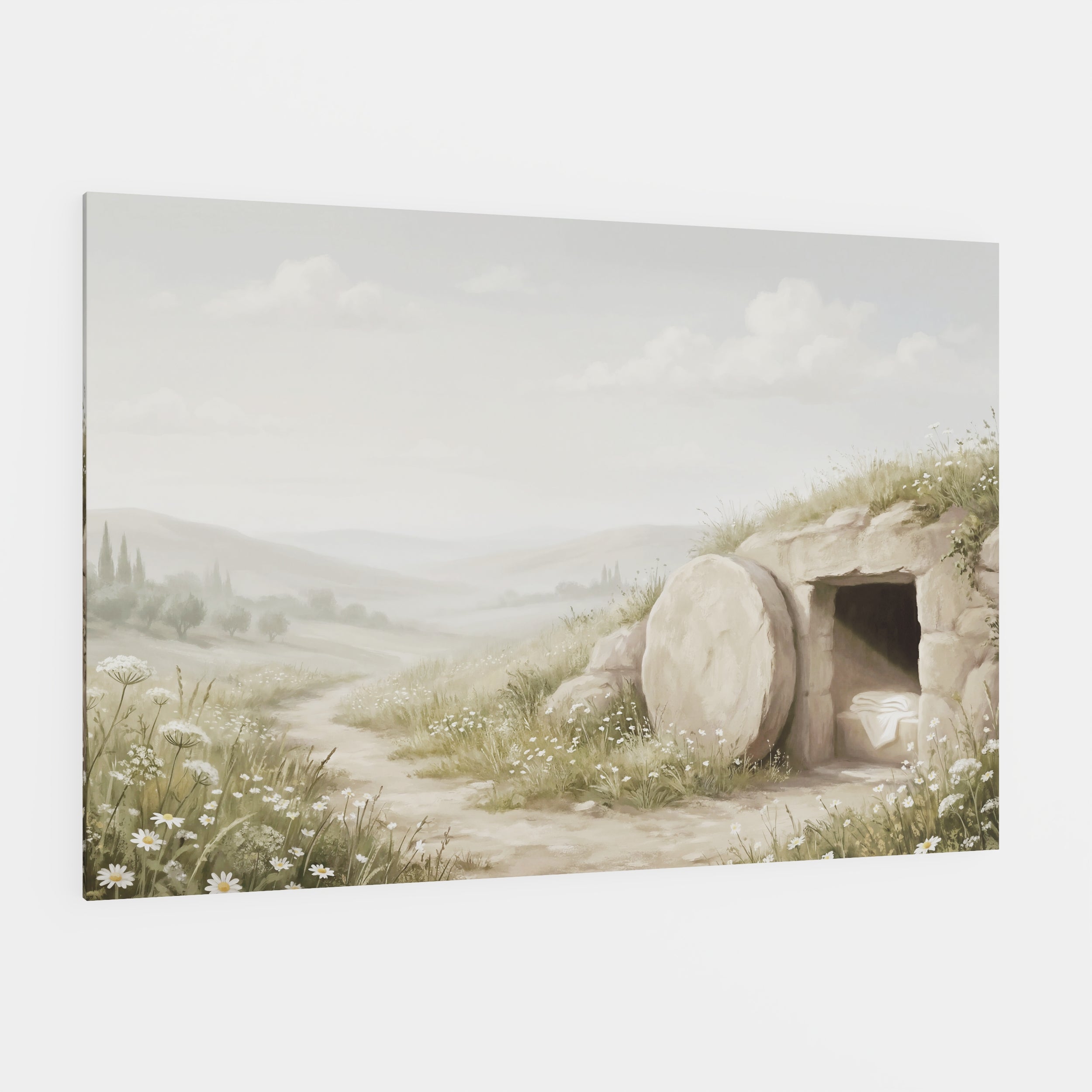 The Stone Was Rolled Away - Canvas