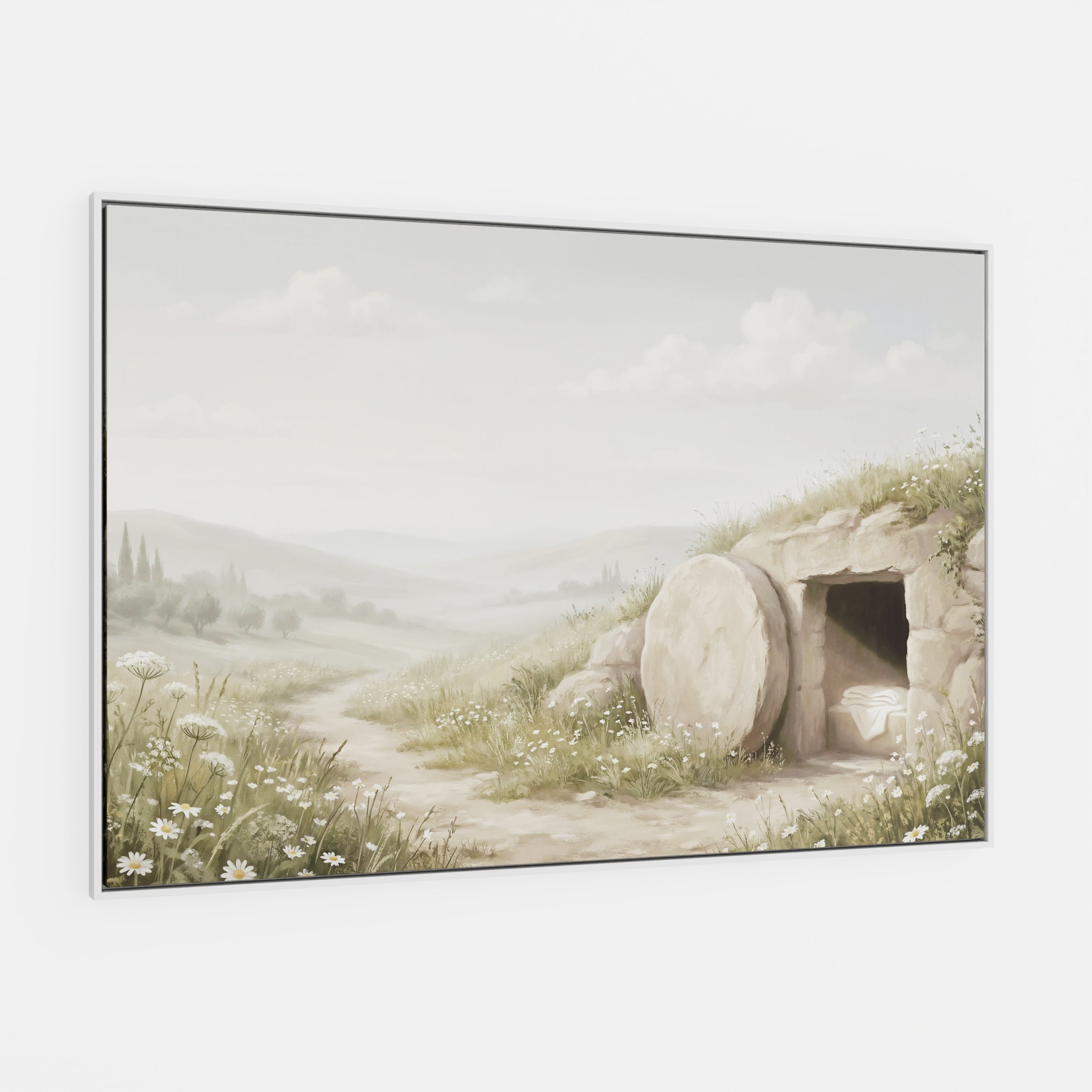 The Stone Was Rolled Away - Canvas