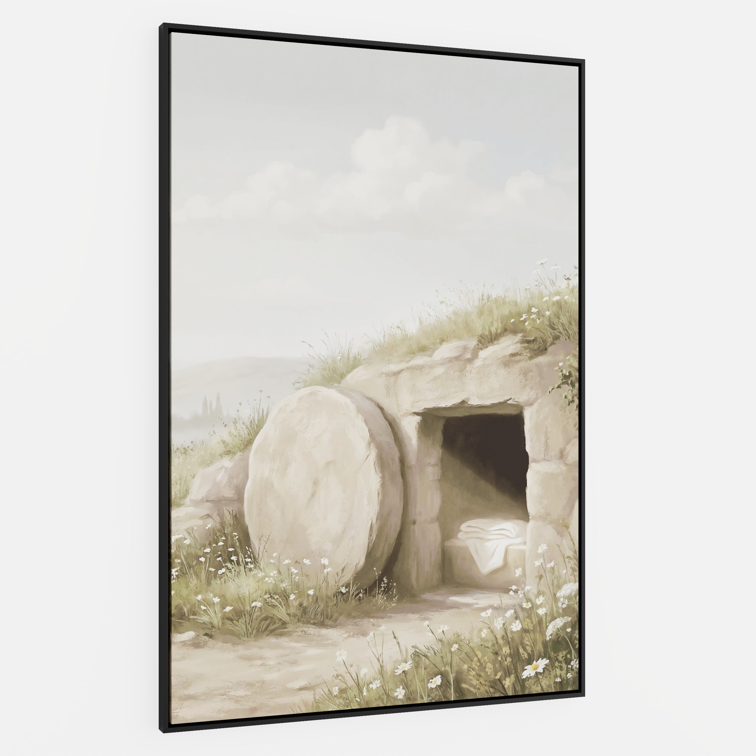The Stone Was Rolled Away - Canvas