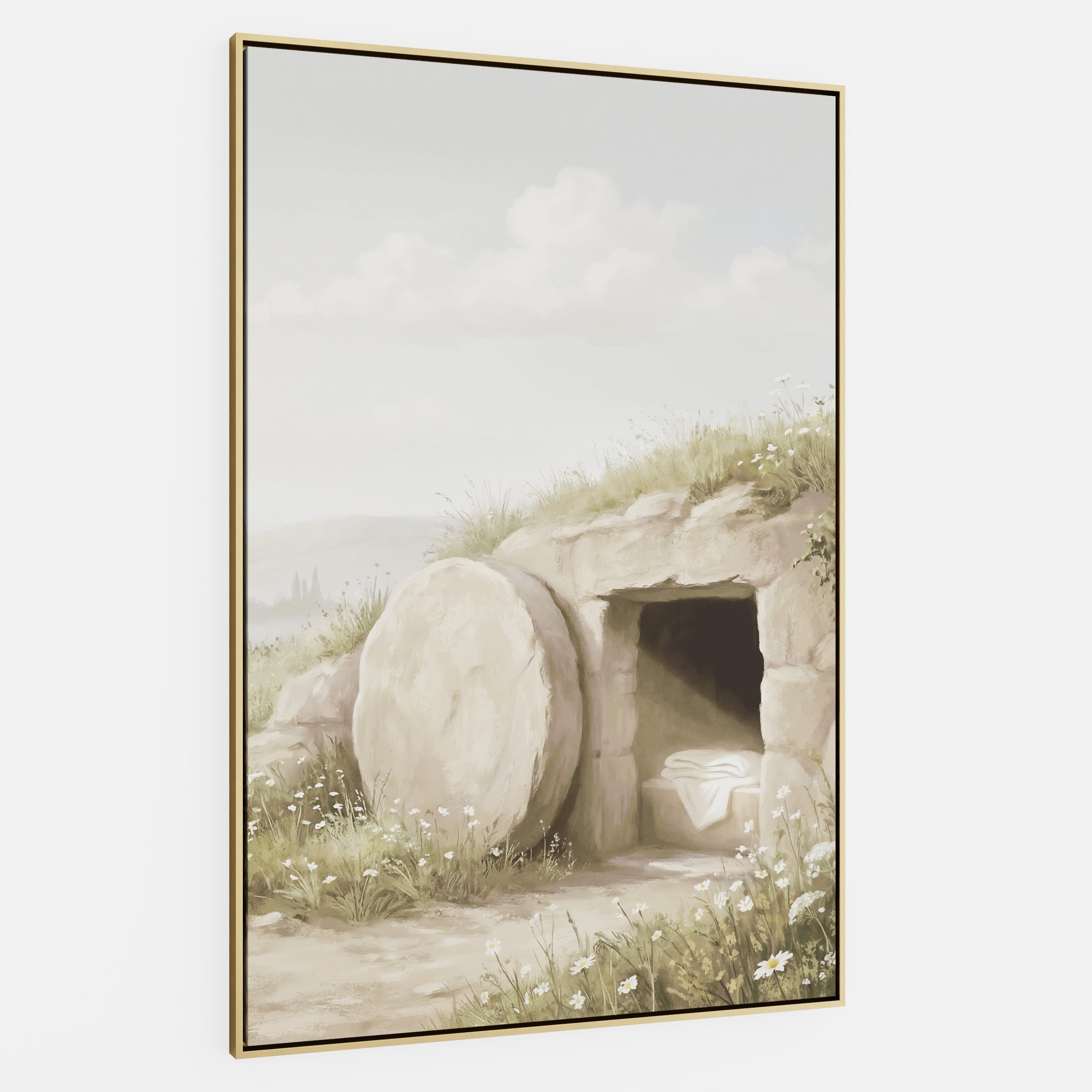 The Stone Was Rolled Away - Canvas