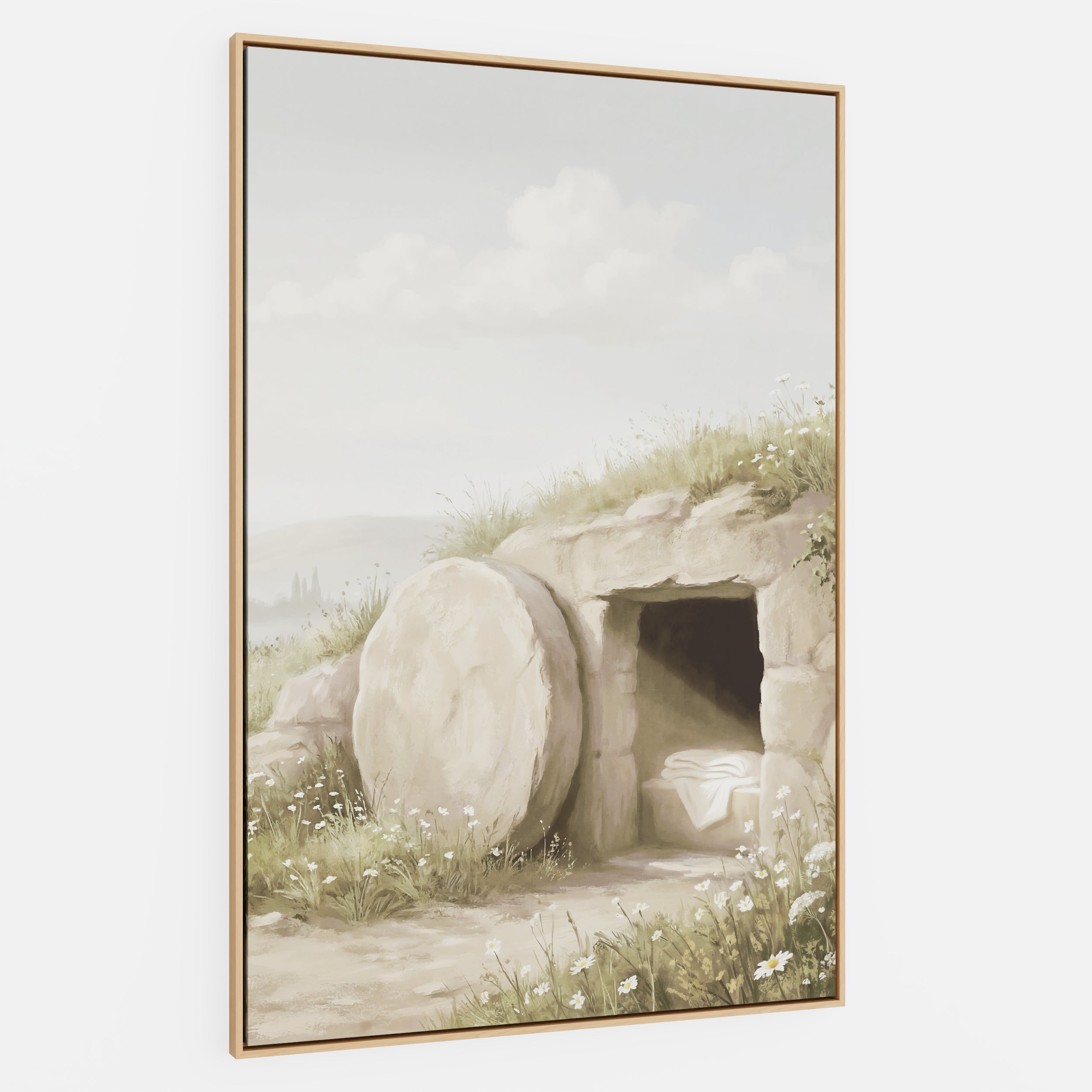 The Stone Was Rolled Away - Canvas