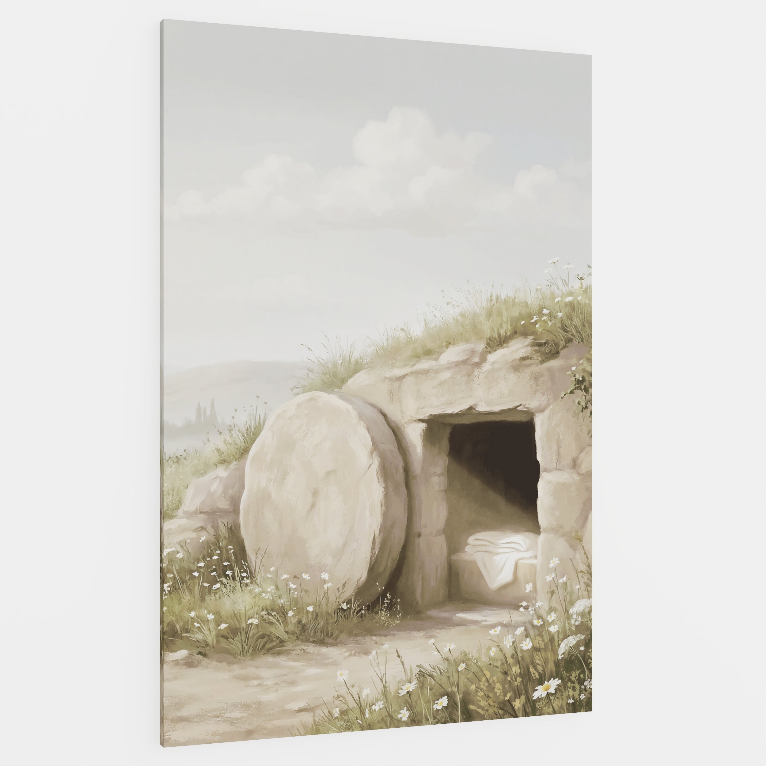 The Stone Was Rolled Away - Canvas