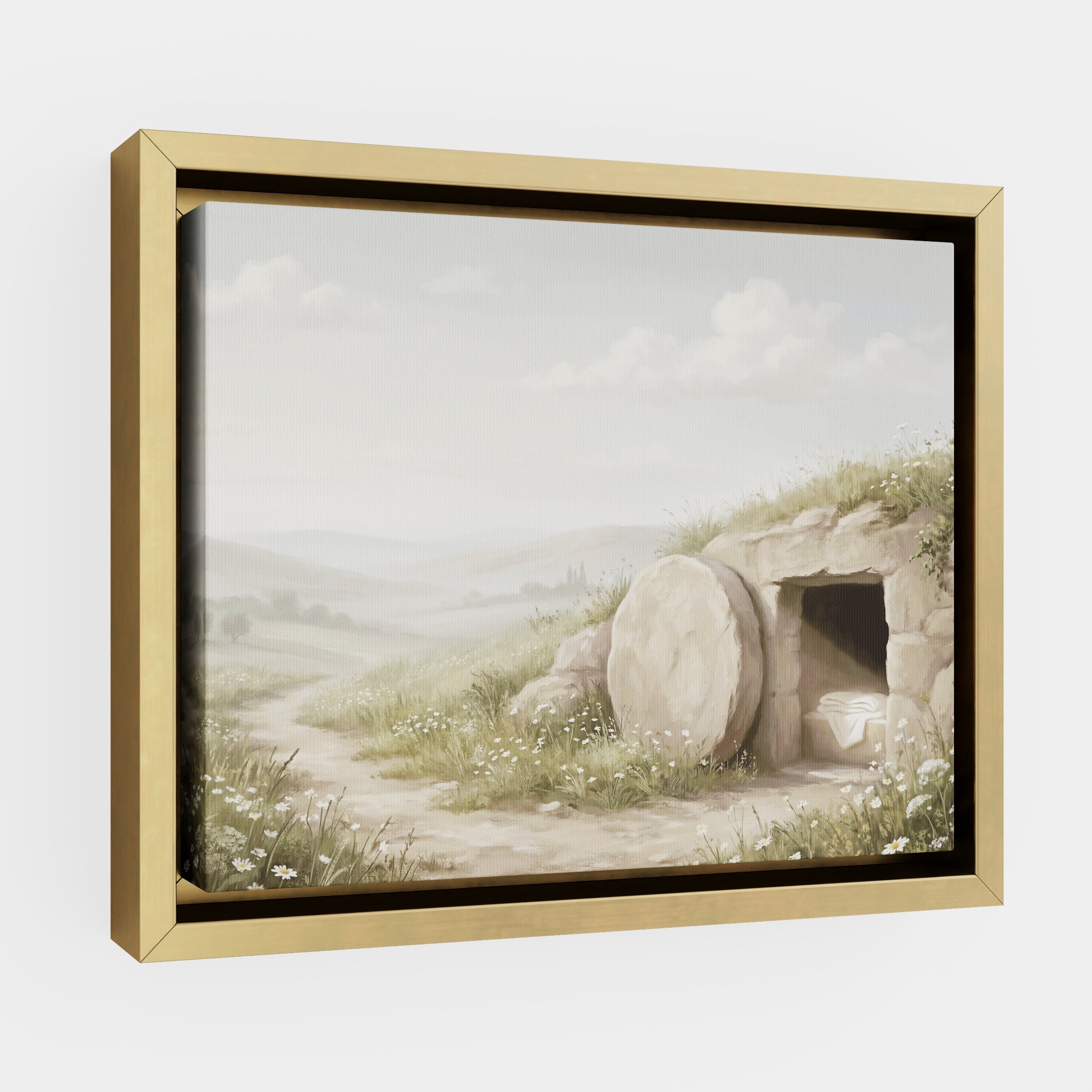 The Stone Was Rolled Away - Canvas