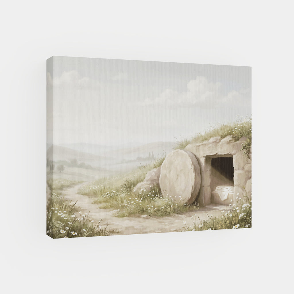 The Stone Was Rolled Away - Canvas