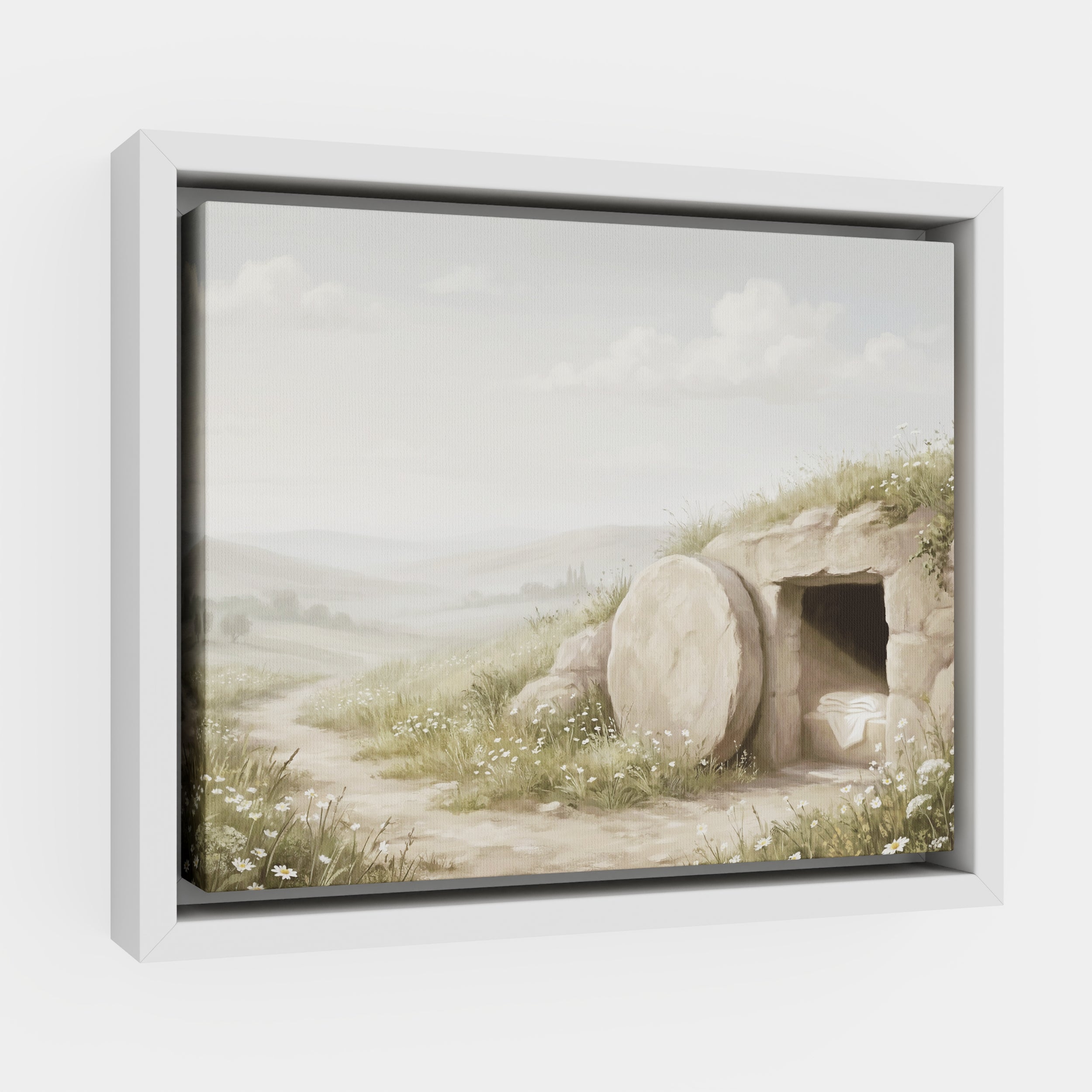 The Stone Was Rolled Away - Canvas