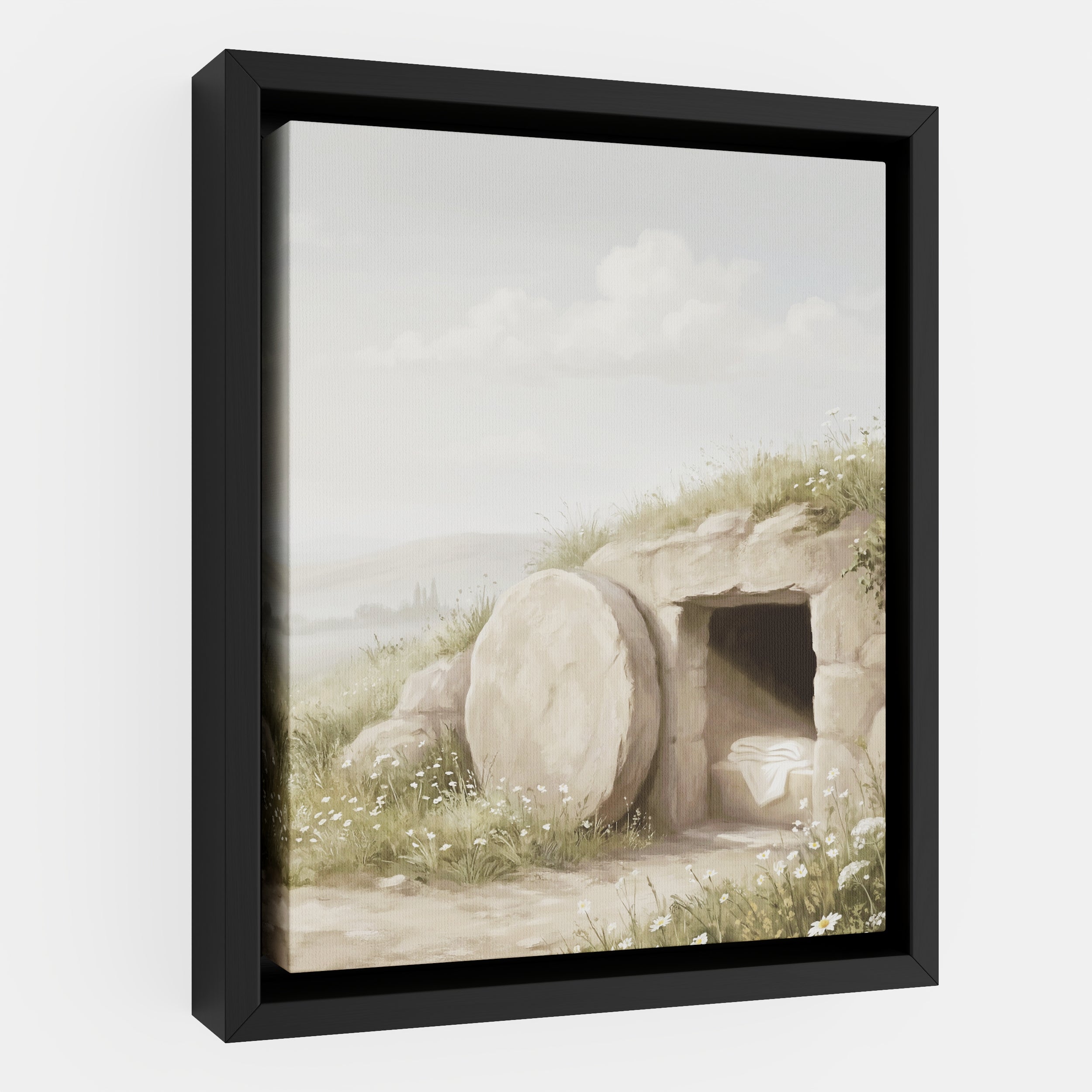 The Stone Was Rolled Away - Canvas