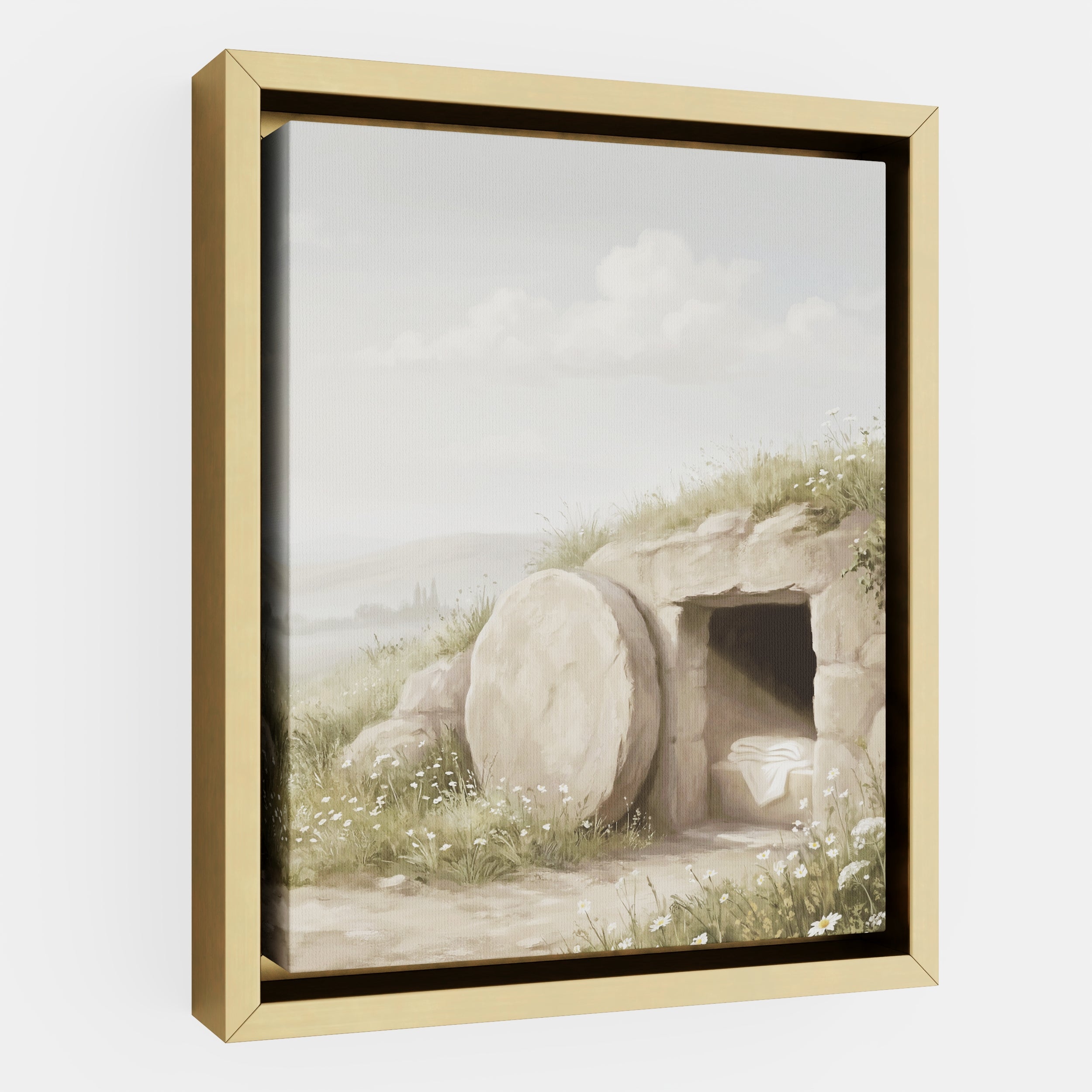 The Stone Was Rolled Away - Canvas