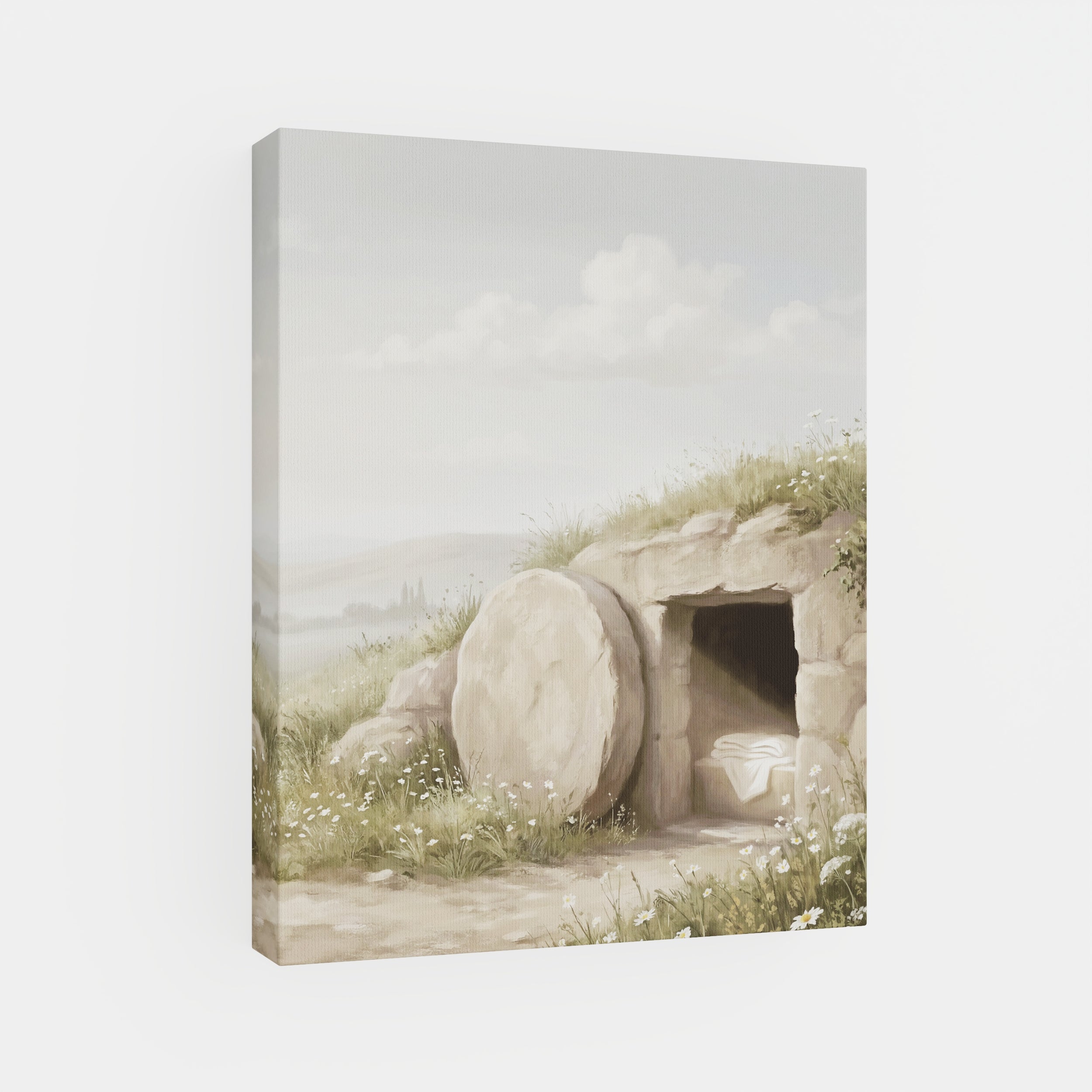 The Stone Was Rolled Away - Canvas