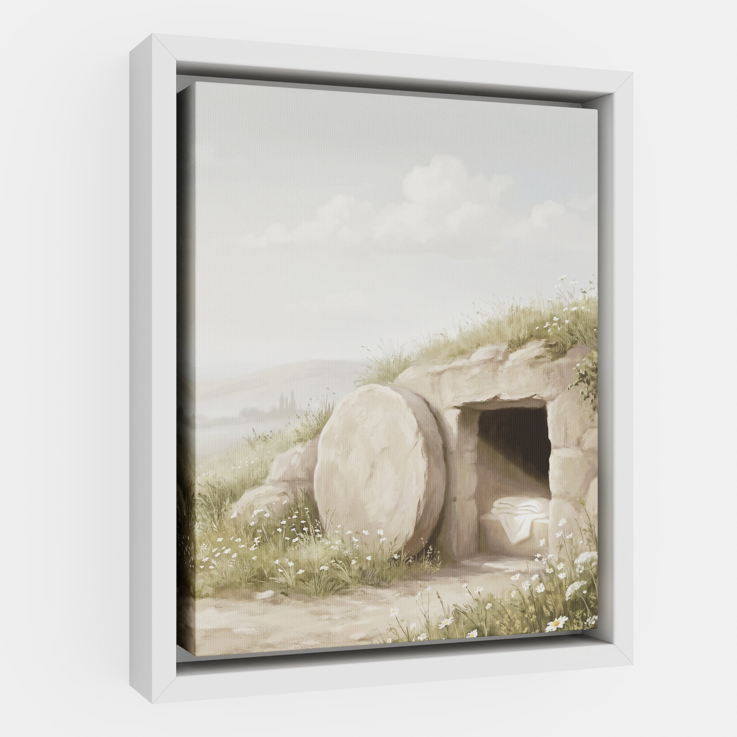 The Stone Was Rolled Away - Canvas