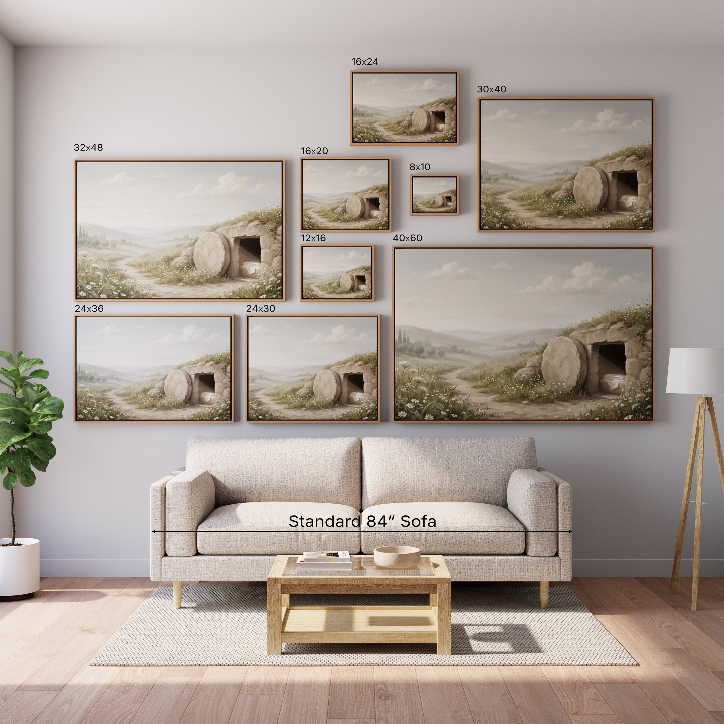 The Stone Was Rolled Away - Canvas