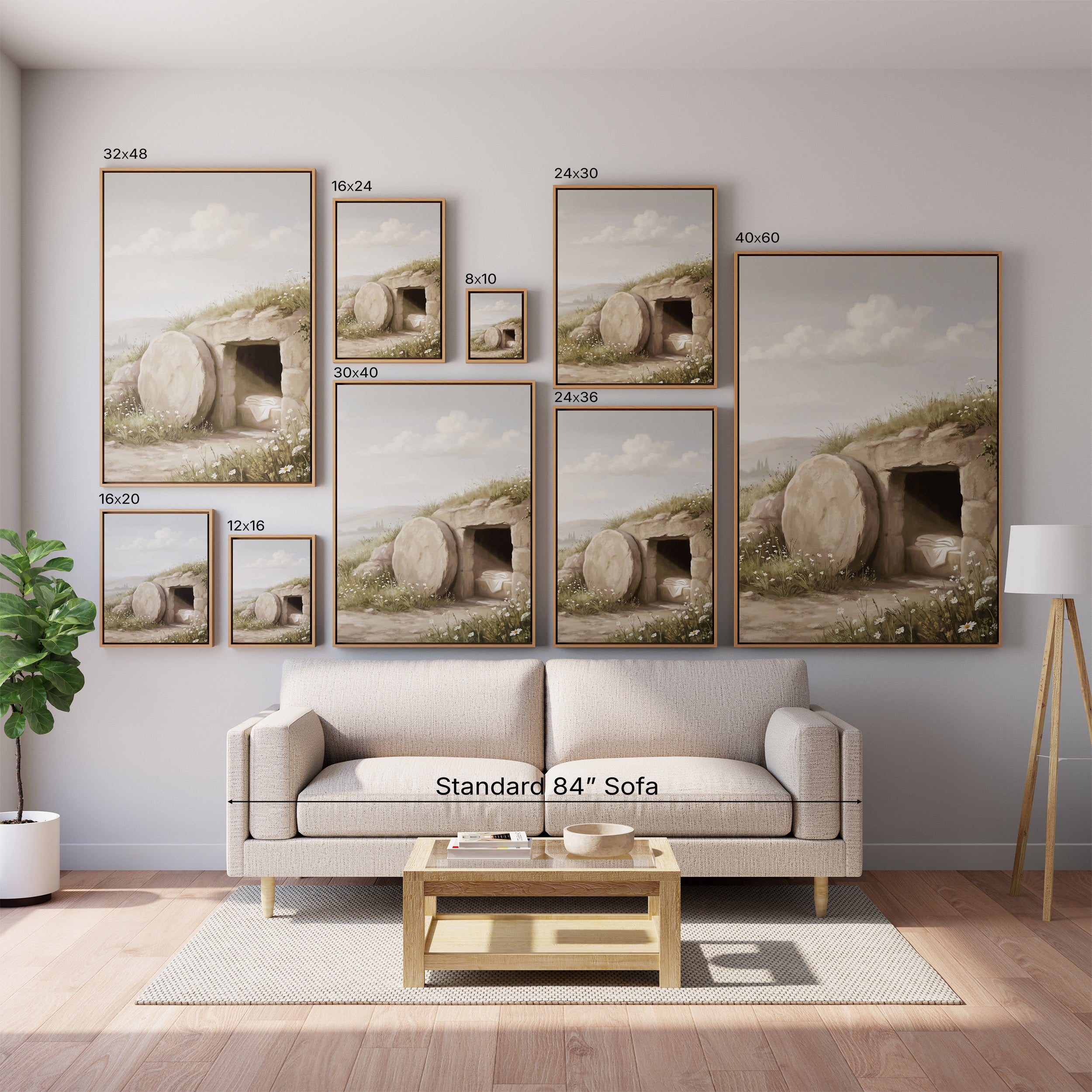 The Stone Was Rolled Away - Canvas