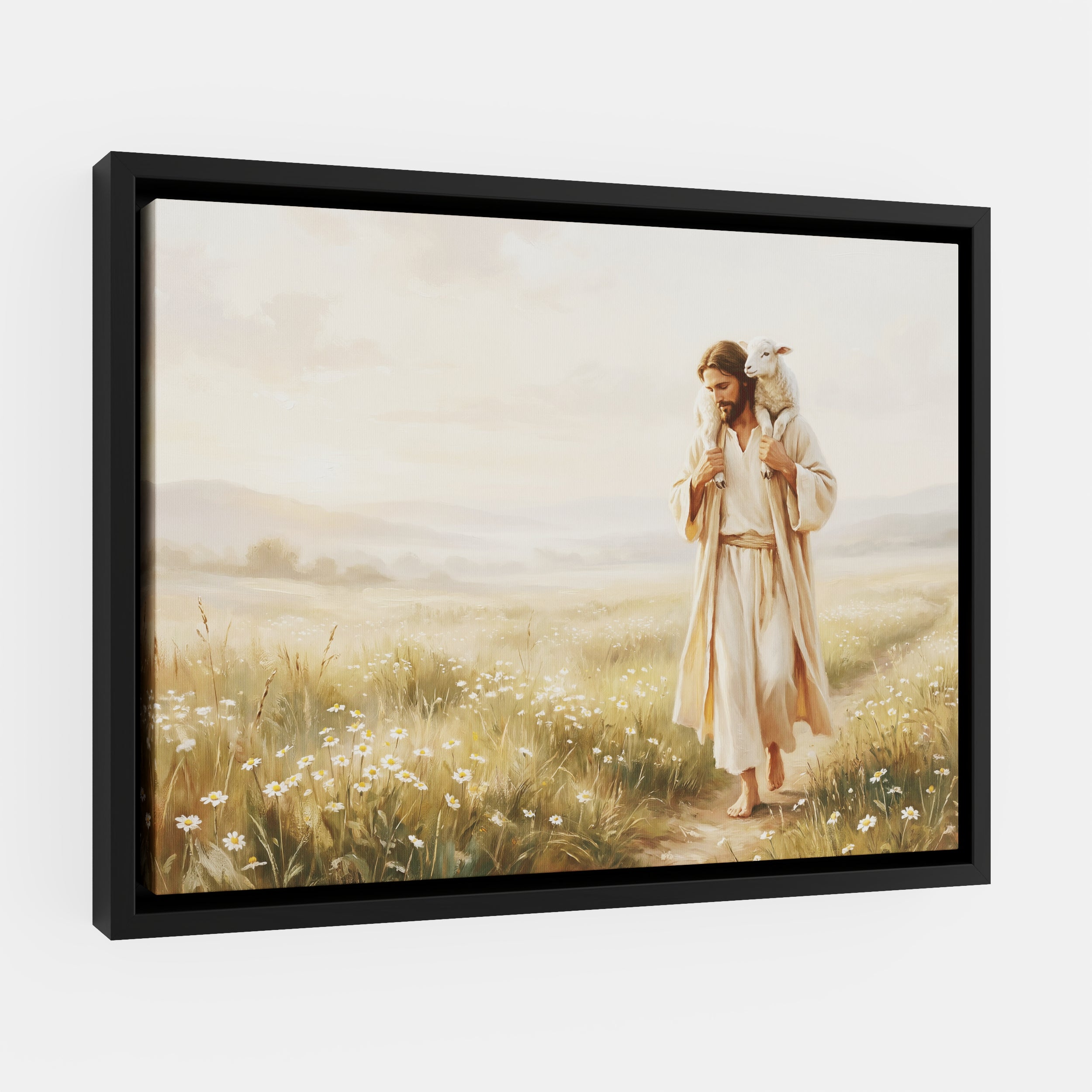 Upon His Shoulders - Canvas