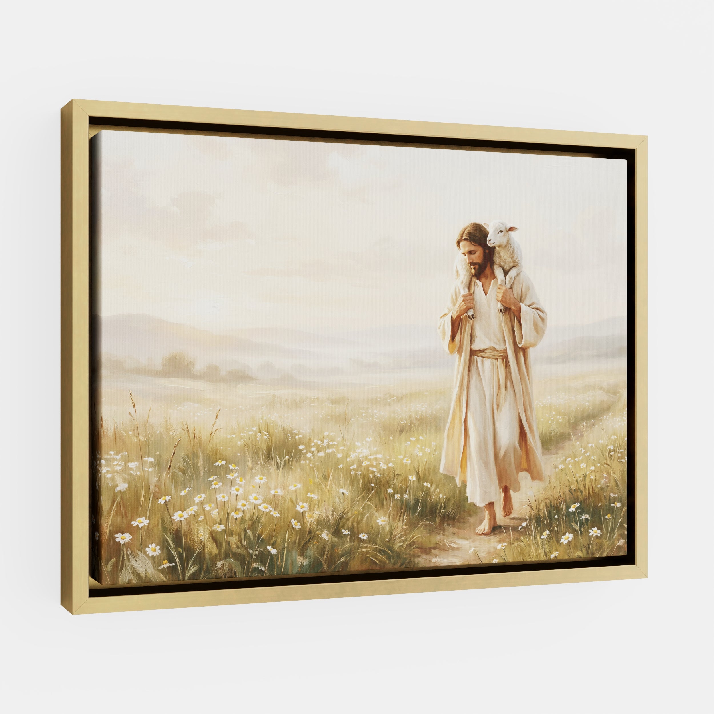 Upon His Shoulders - Canvas