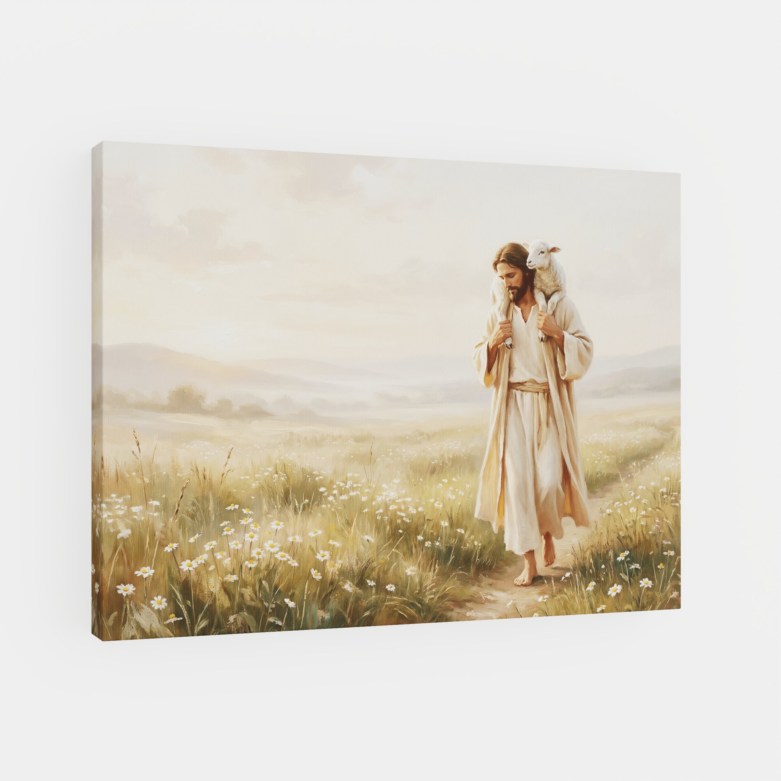 Upon His Shoulders - Canvas