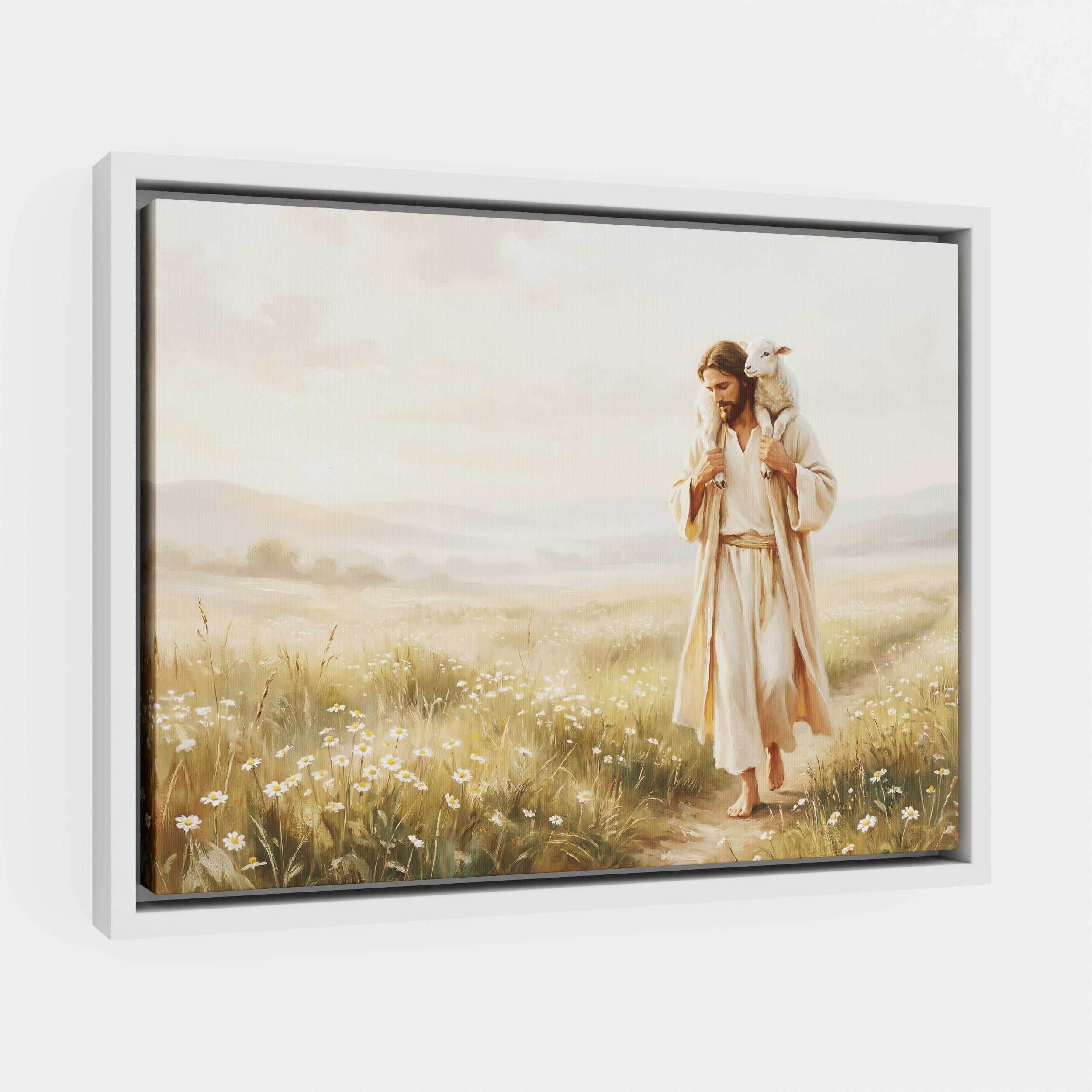Upon His Shoulders - Canvas