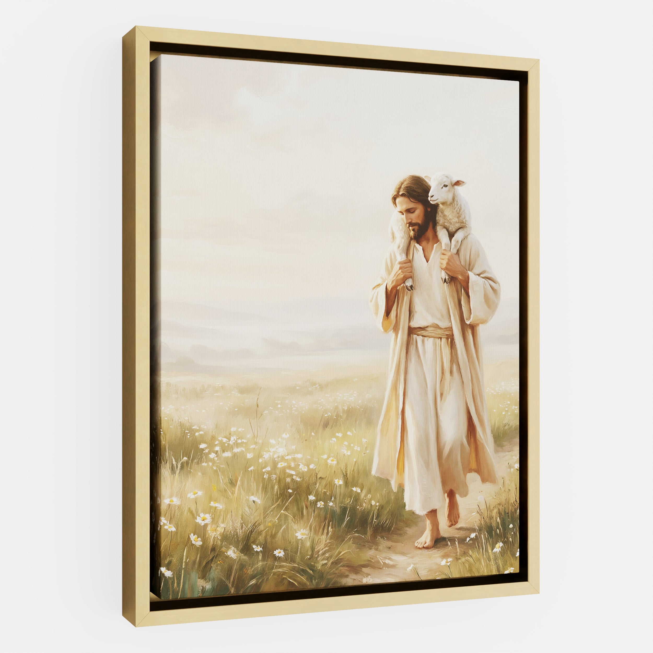 Upon His Shoulders - Canvas