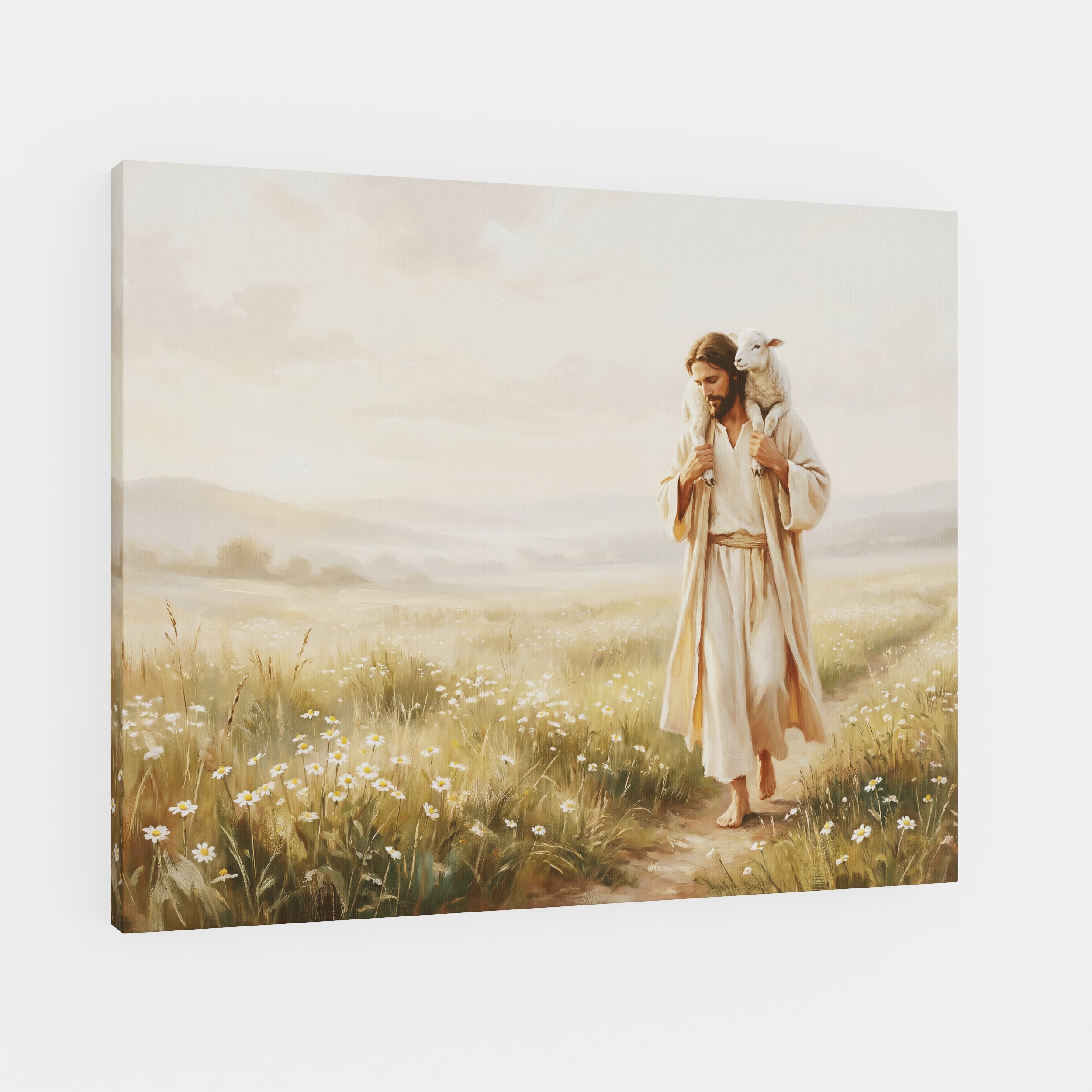 Upon His Shoulders - Canvas