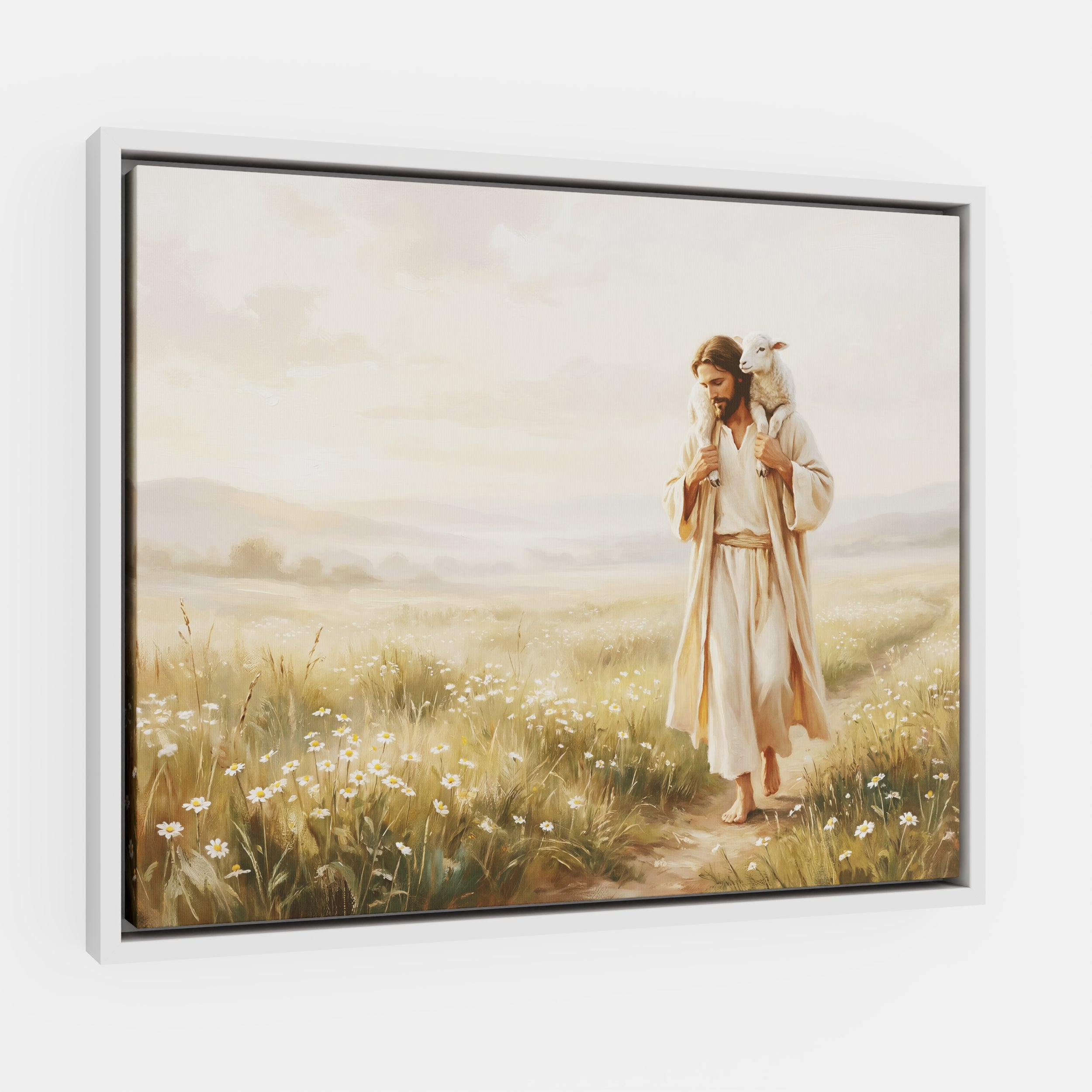 Upon His Shoulders - Canvas