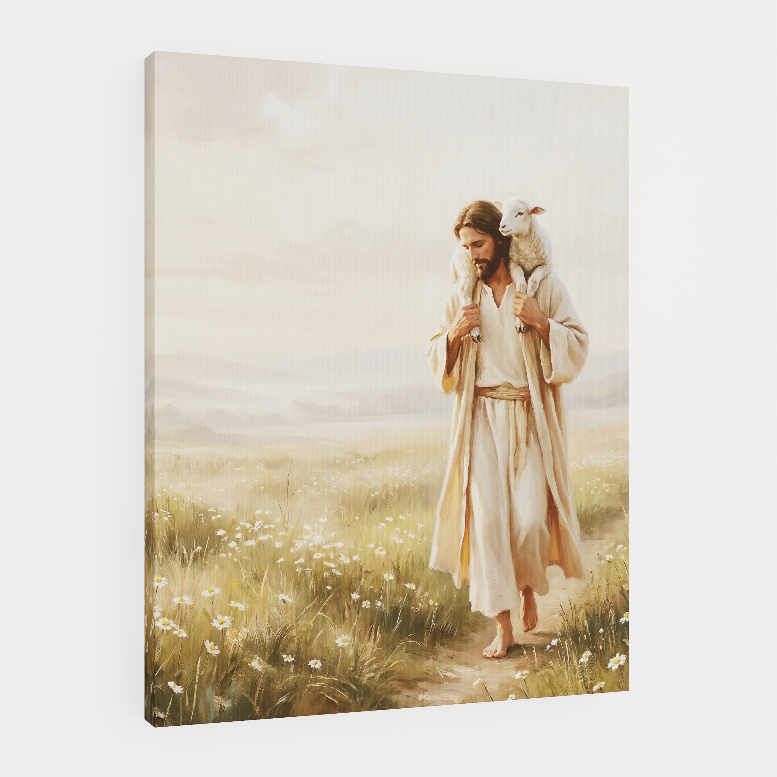 Upon His Shoulders - Canvas