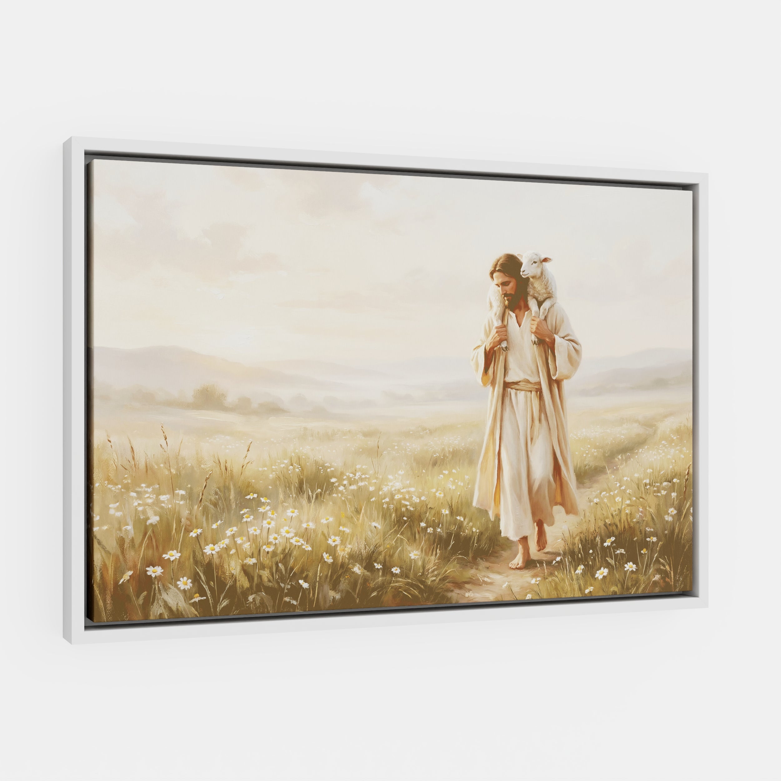 Upon His Shoulders - Canvas