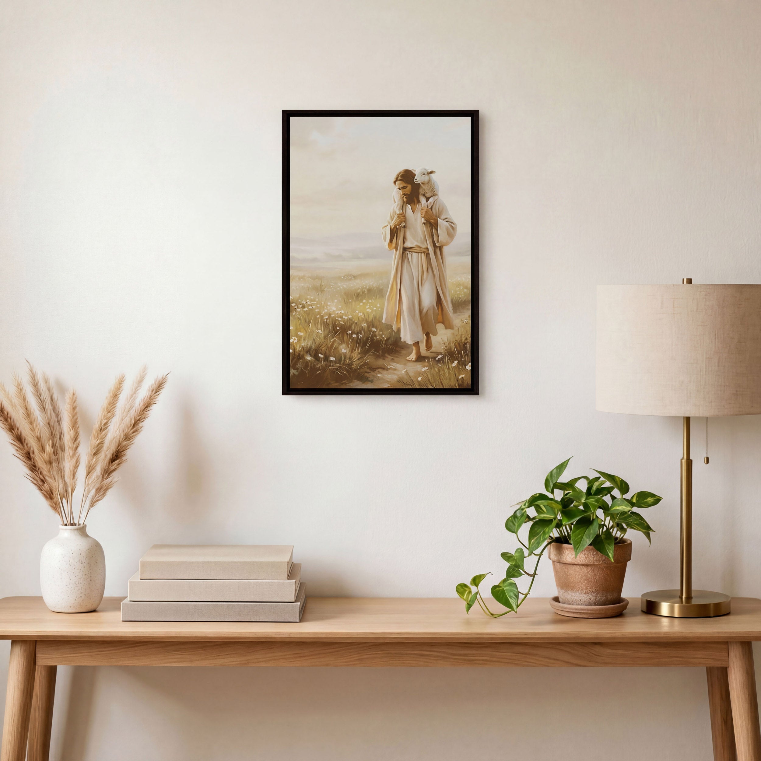 Upon His Shoulders - Canvas