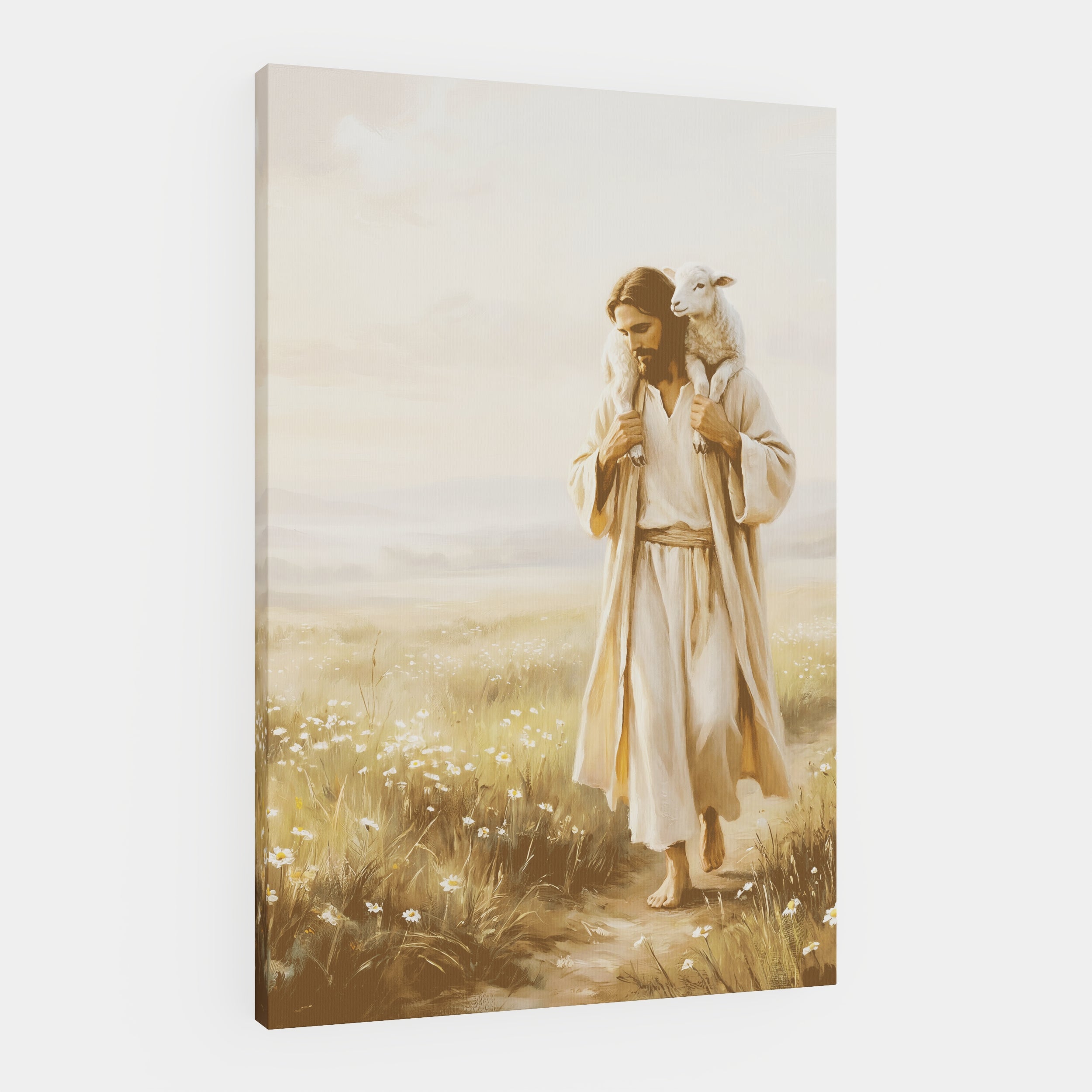 Upon His Shoulders - Canvas