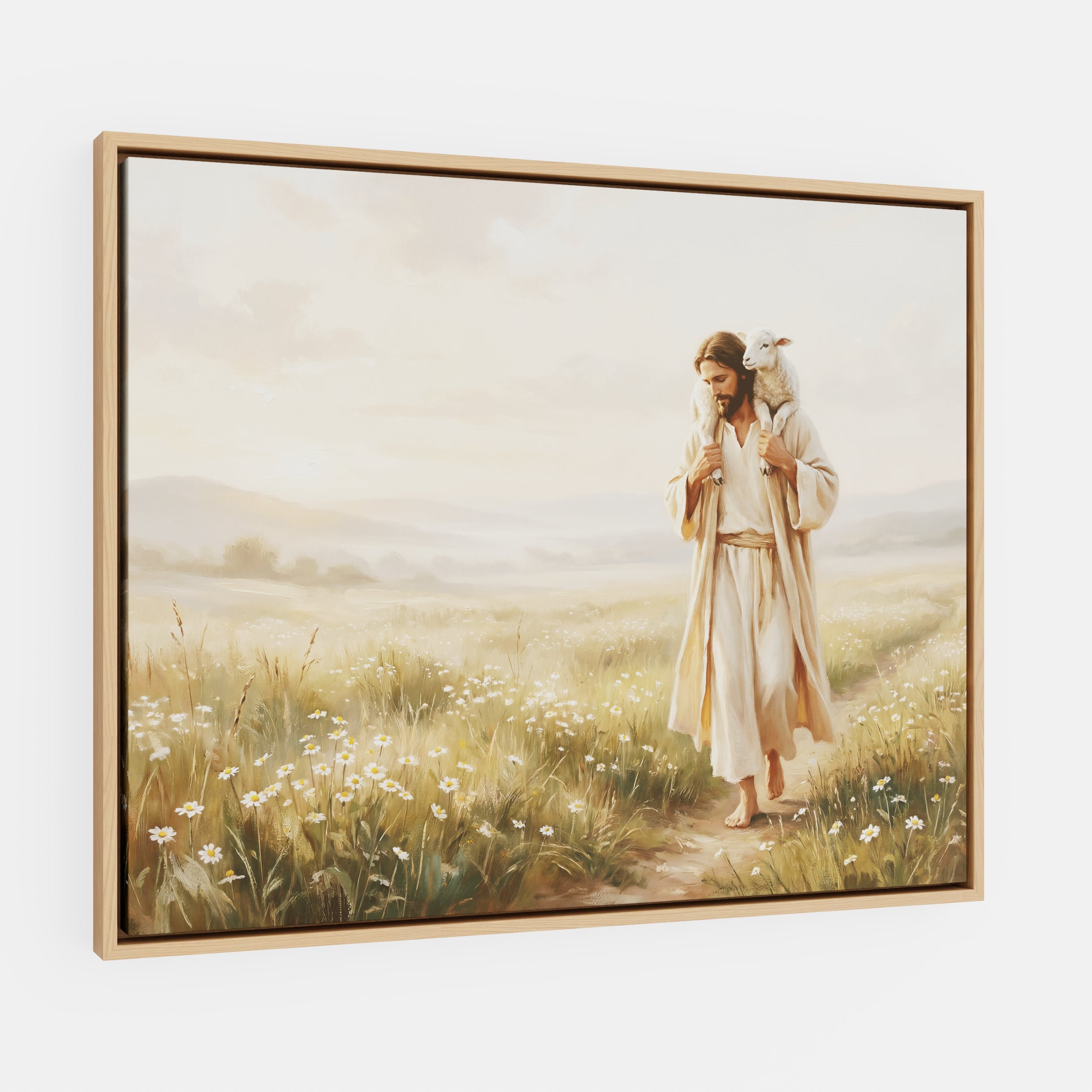 Upon His Shoulders - Canvas