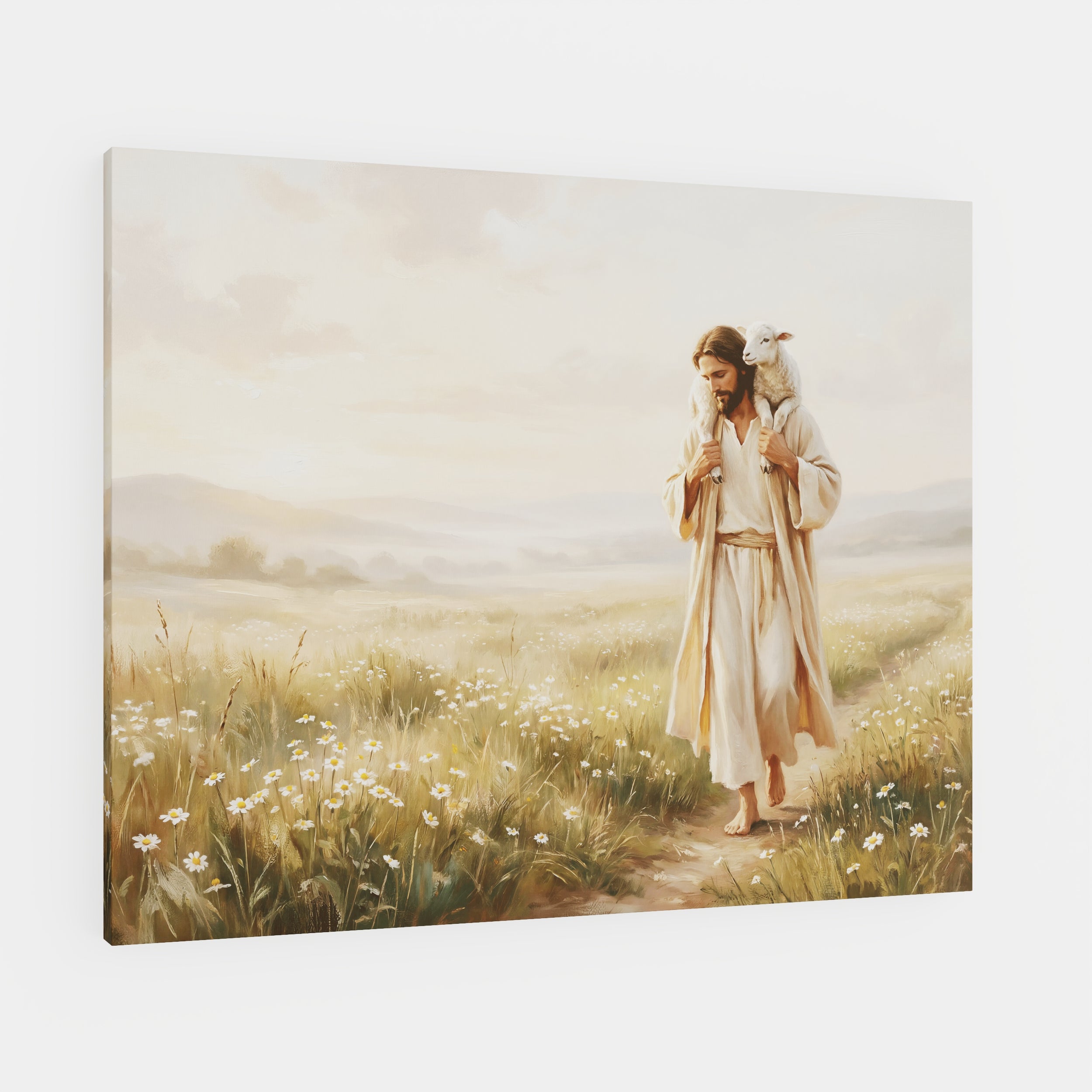 Upon His Shoulders - Canvas