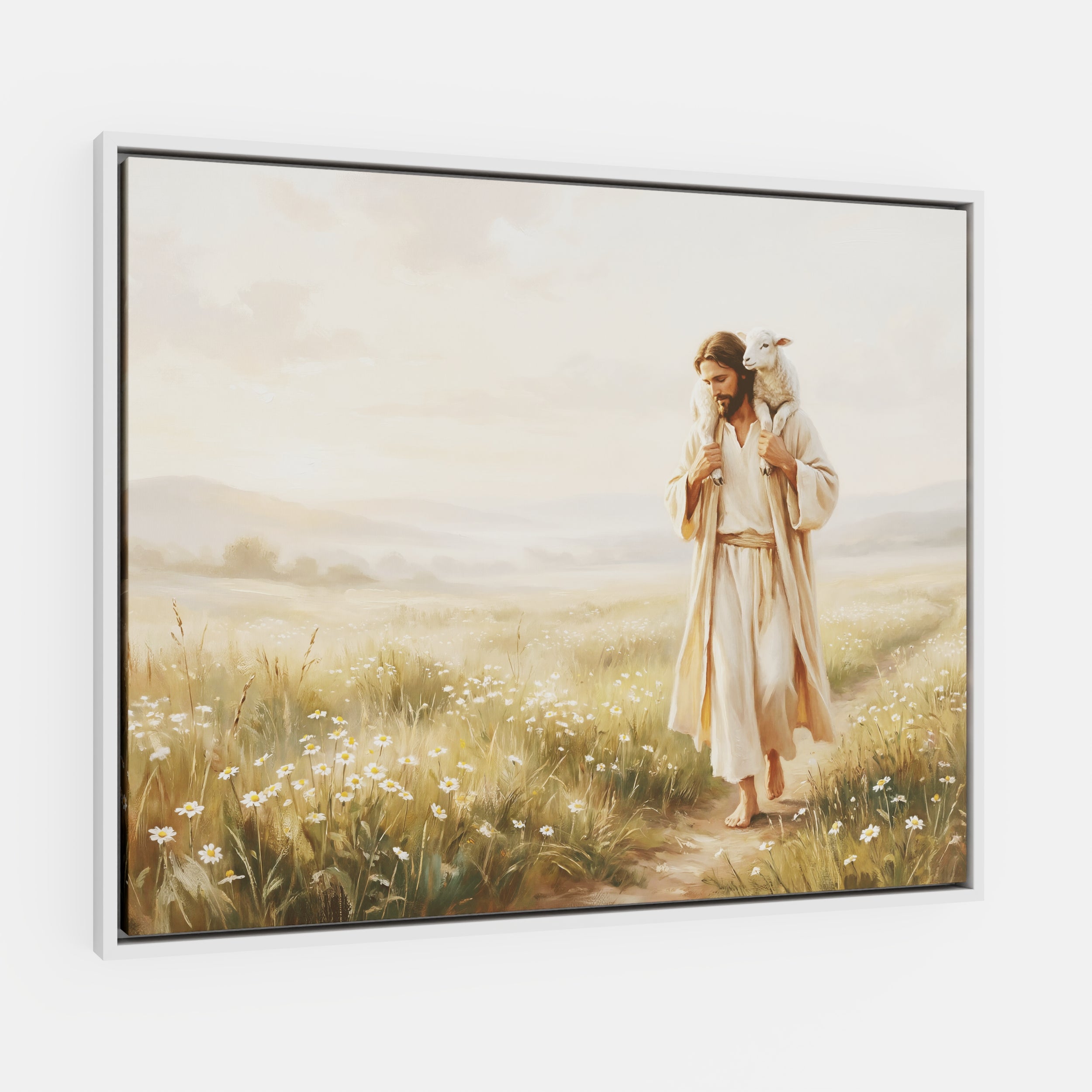 Upon His Shoulders - Canvas