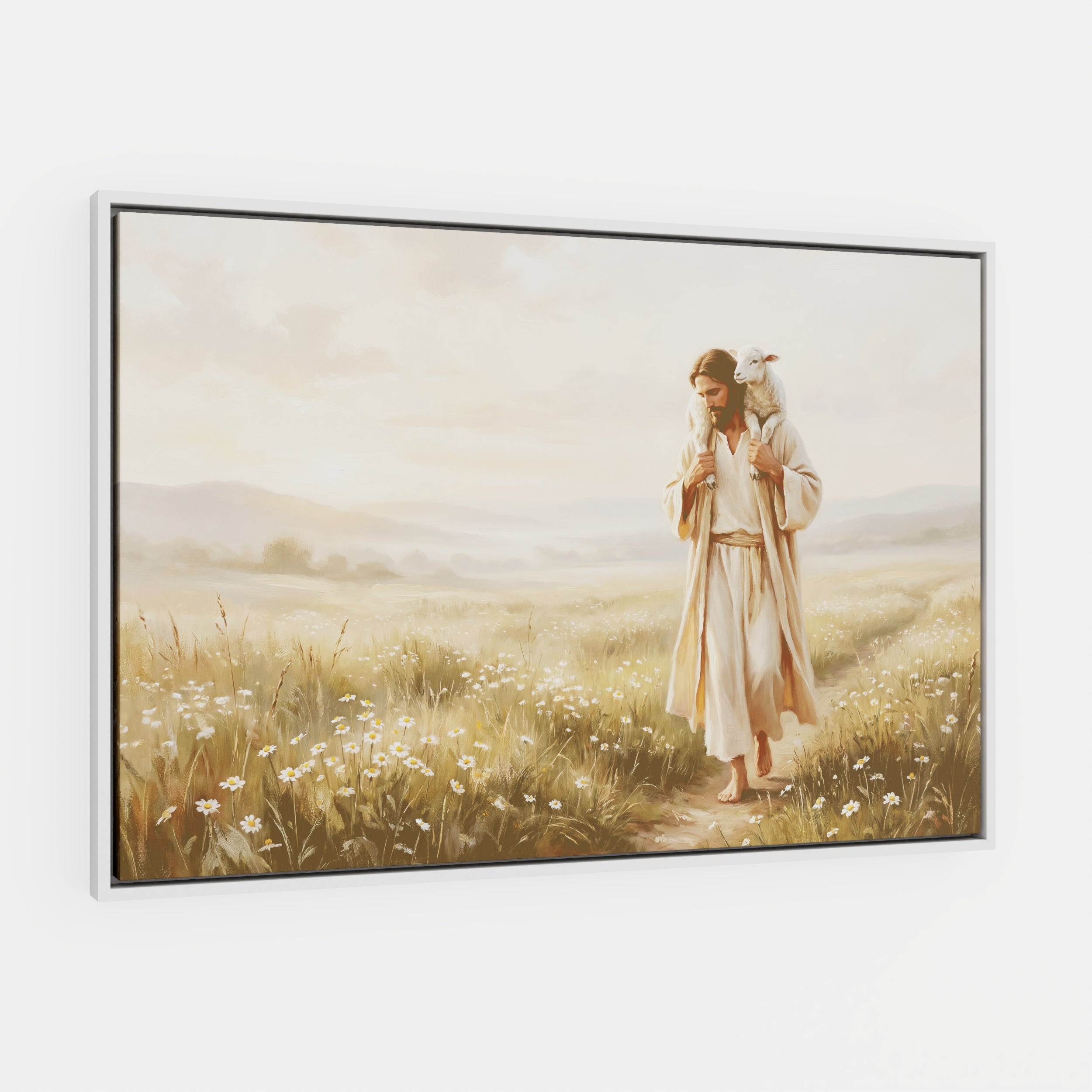 Upon His Shoulders - Canvas