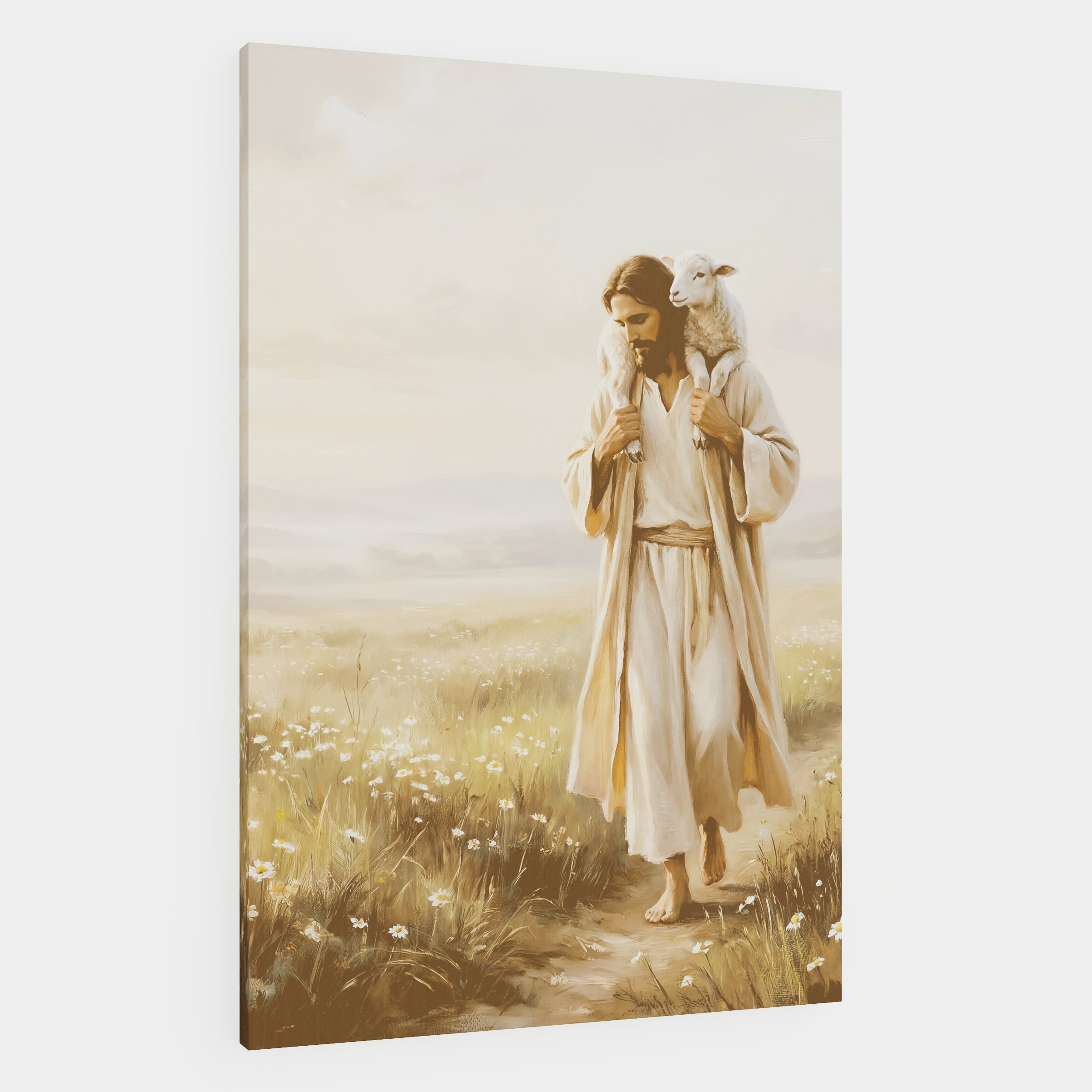 Upon His Shoulders - Canvas