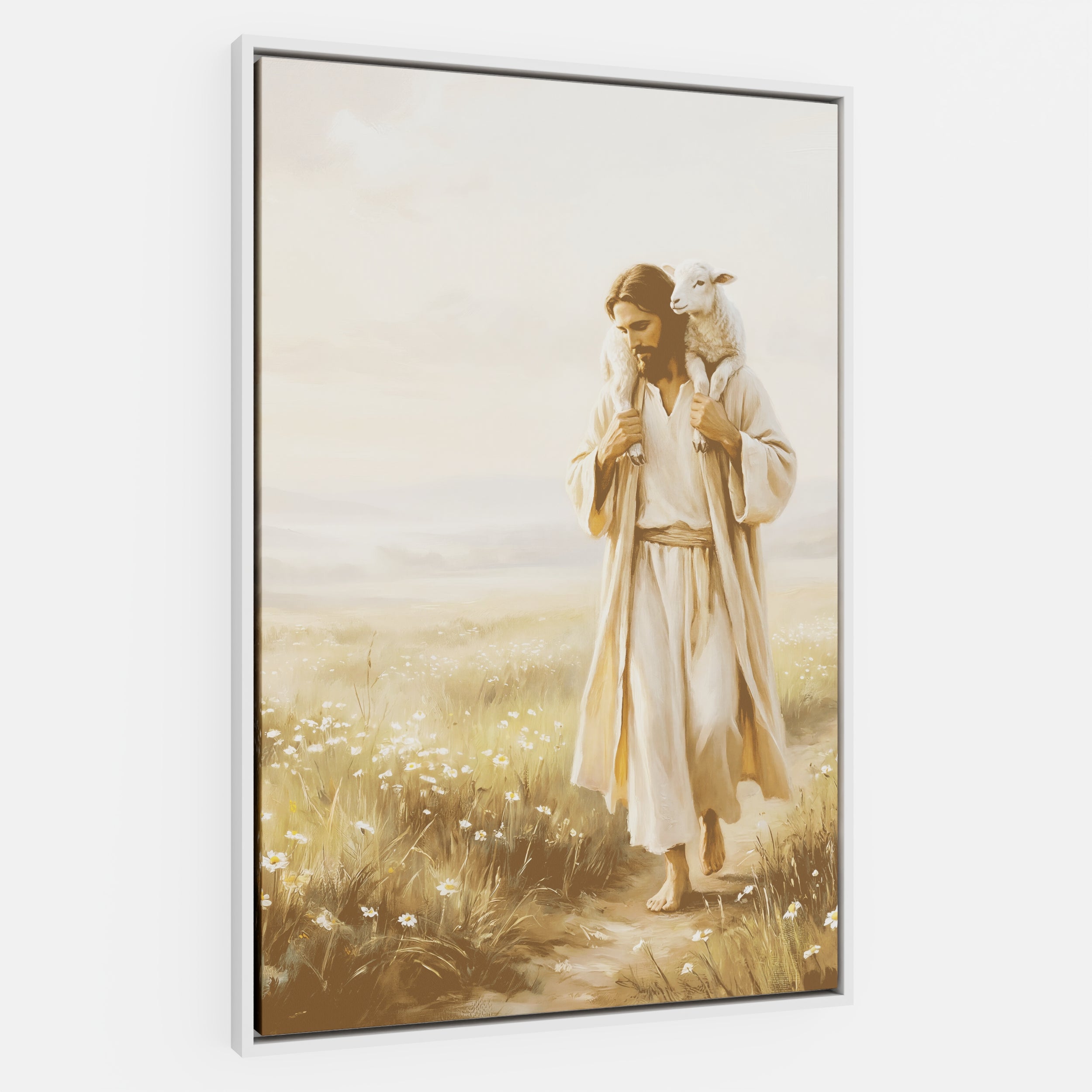 Upon His Shoulders - Canvas