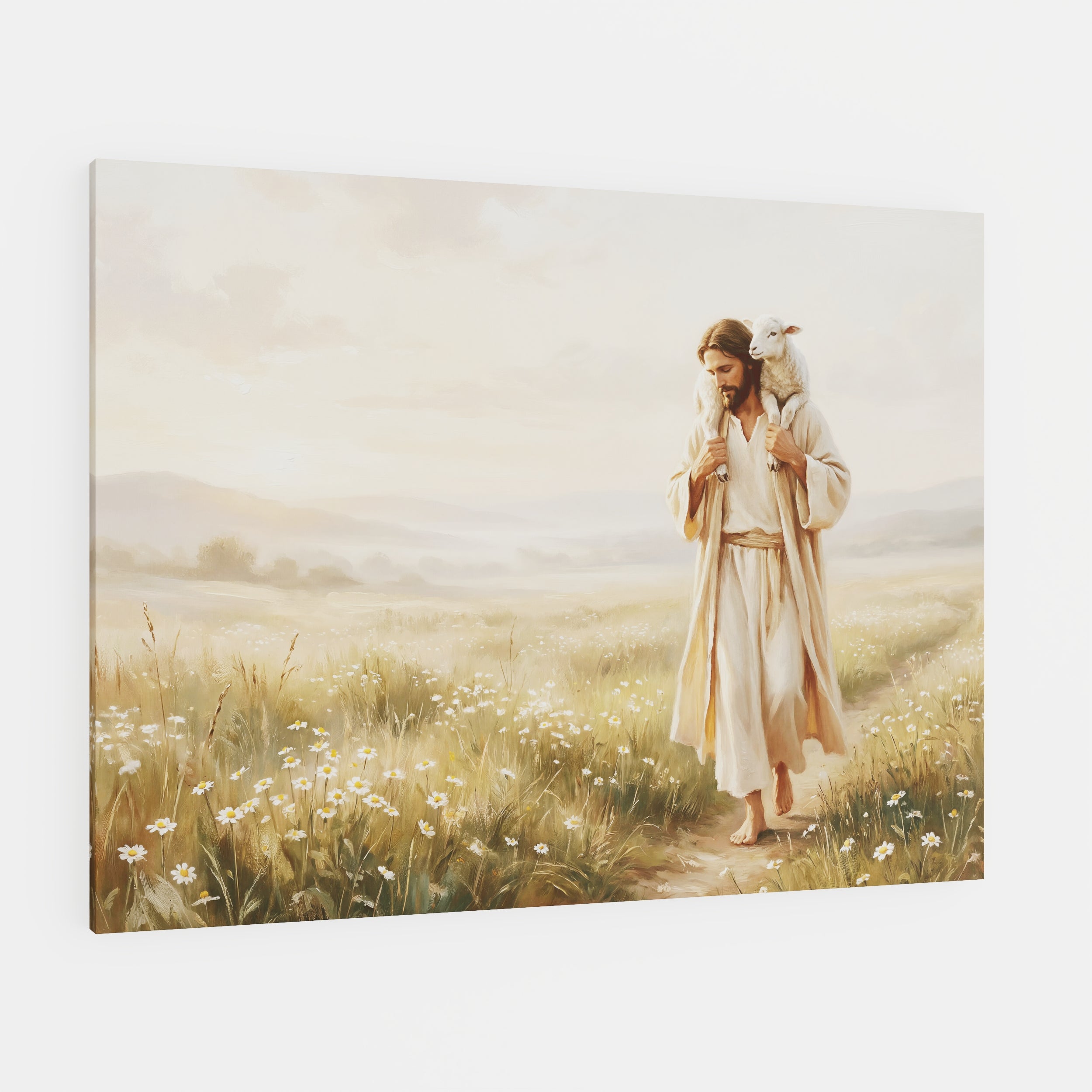 Upon His Shoulders - Canvas