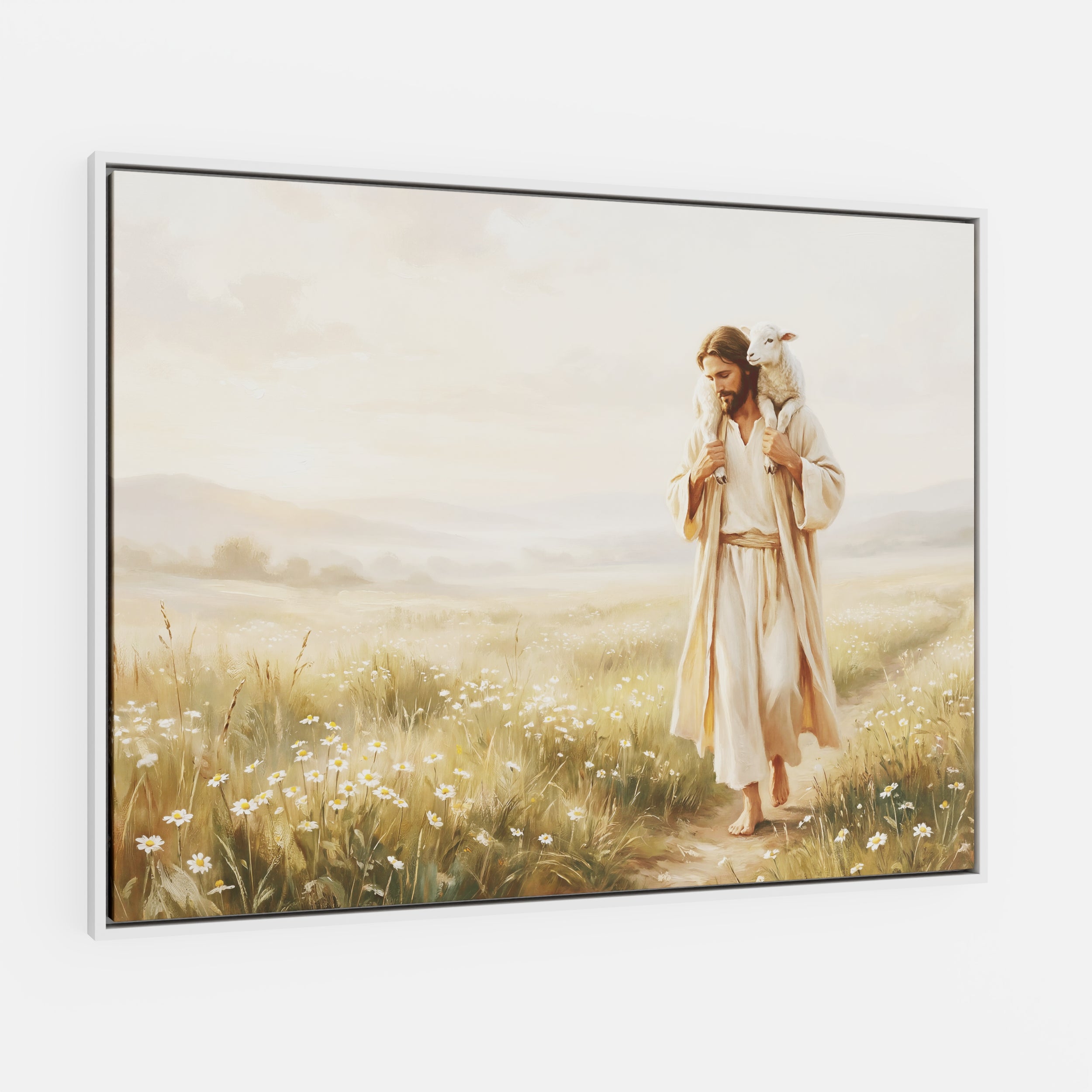 Upon His Shoulders - Canvas