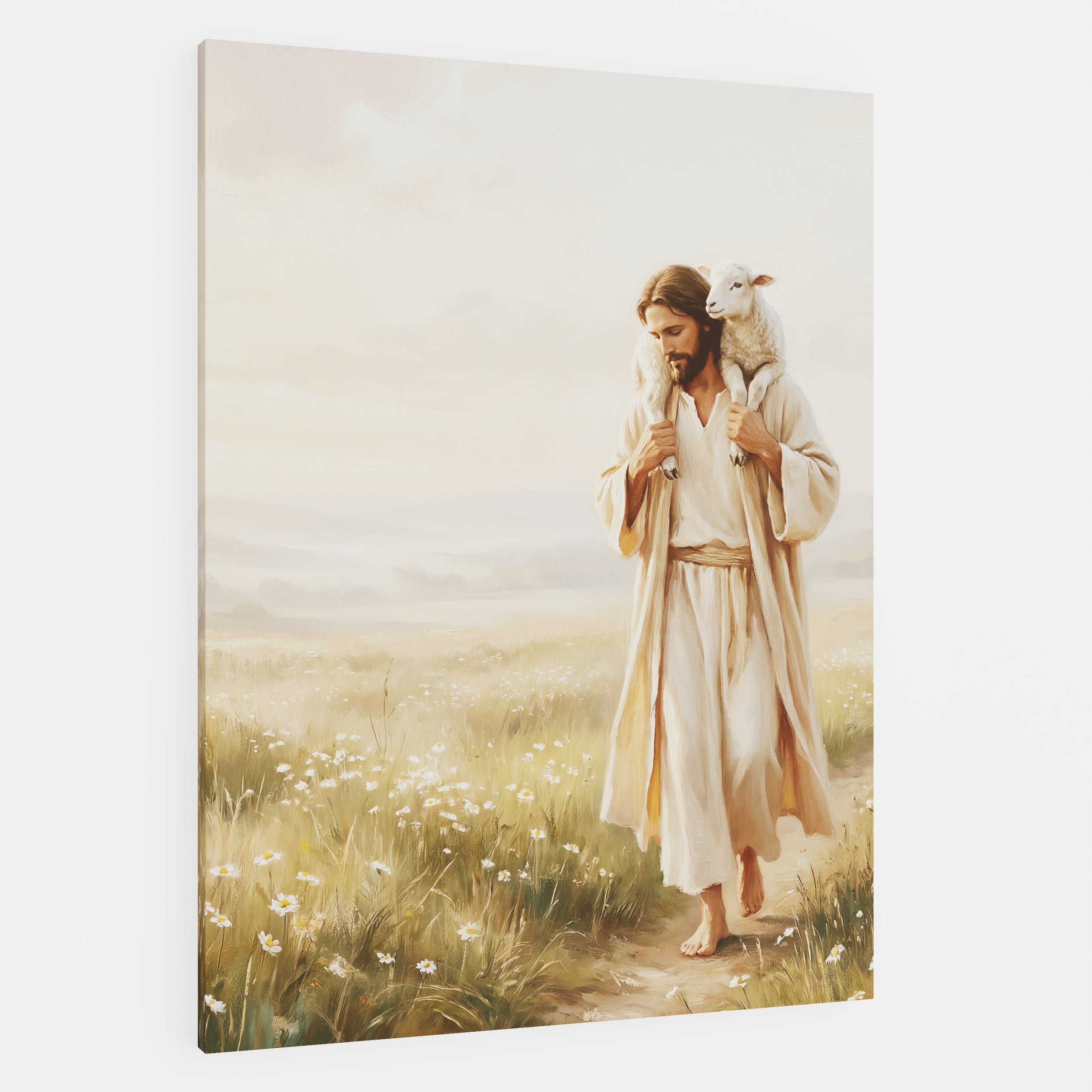 Upon His Shoulders - Canvas
