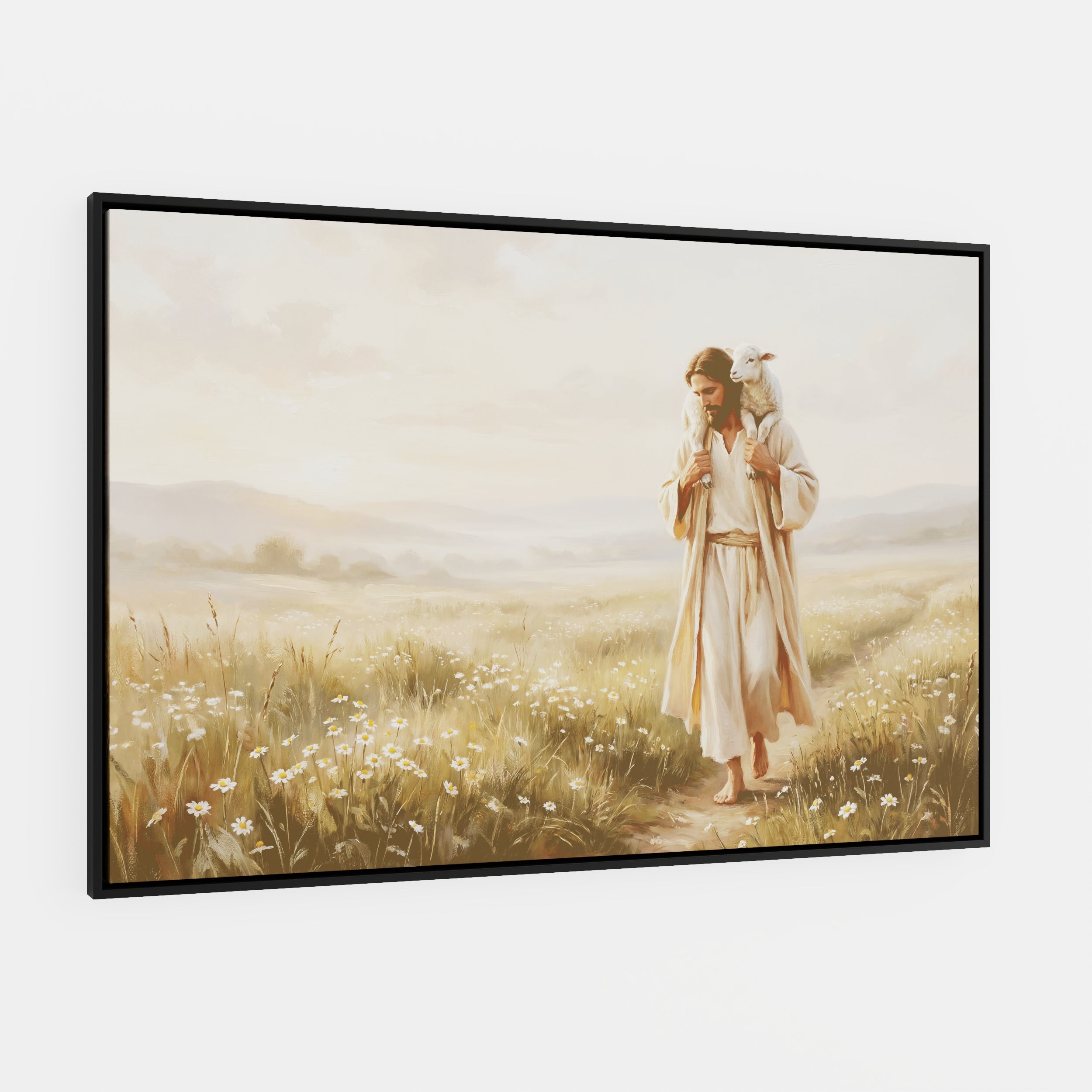 Upon His Shoulders - Canvas