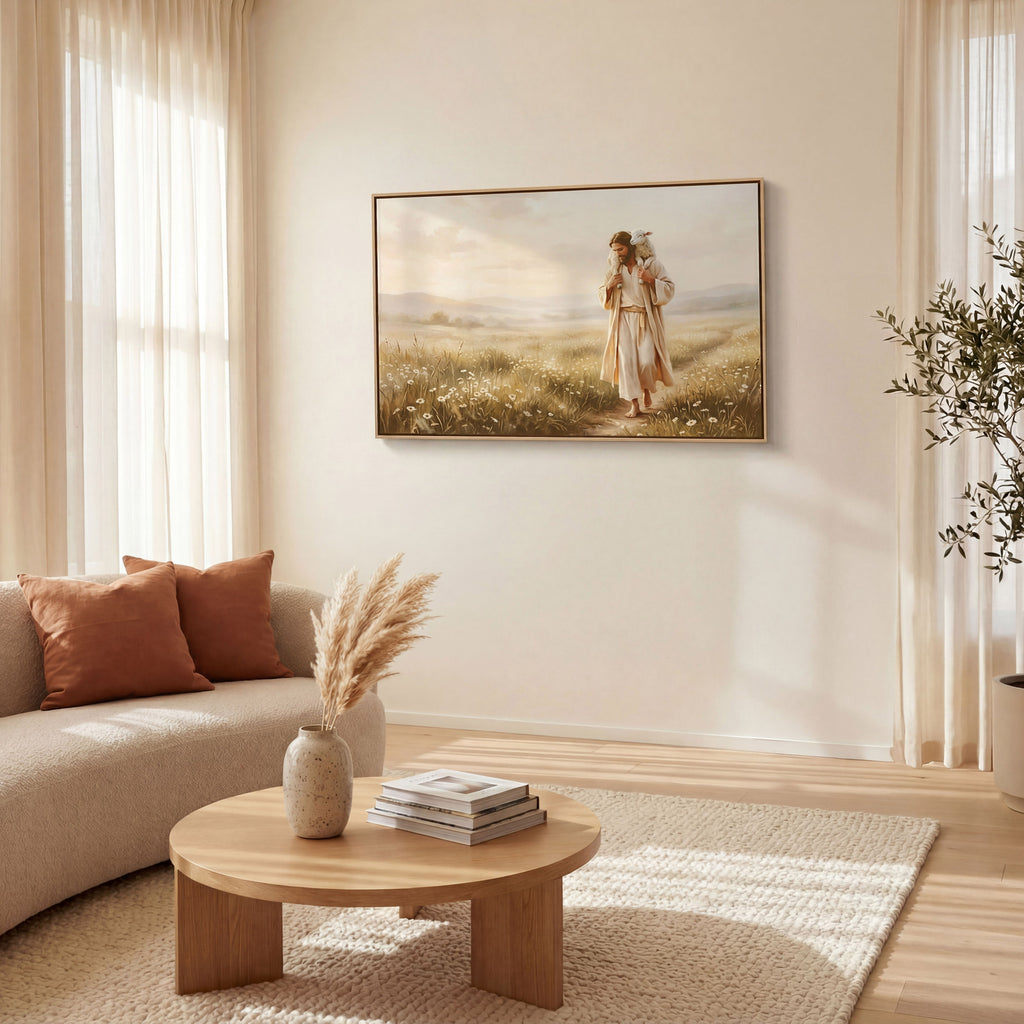 Upon His Shoulders - Canvas