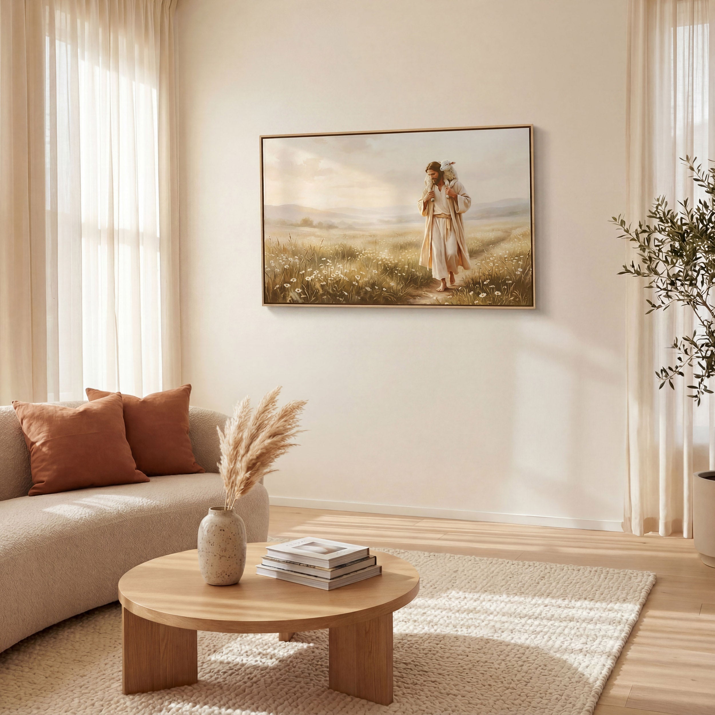 Upon His Shoulders - Canvas