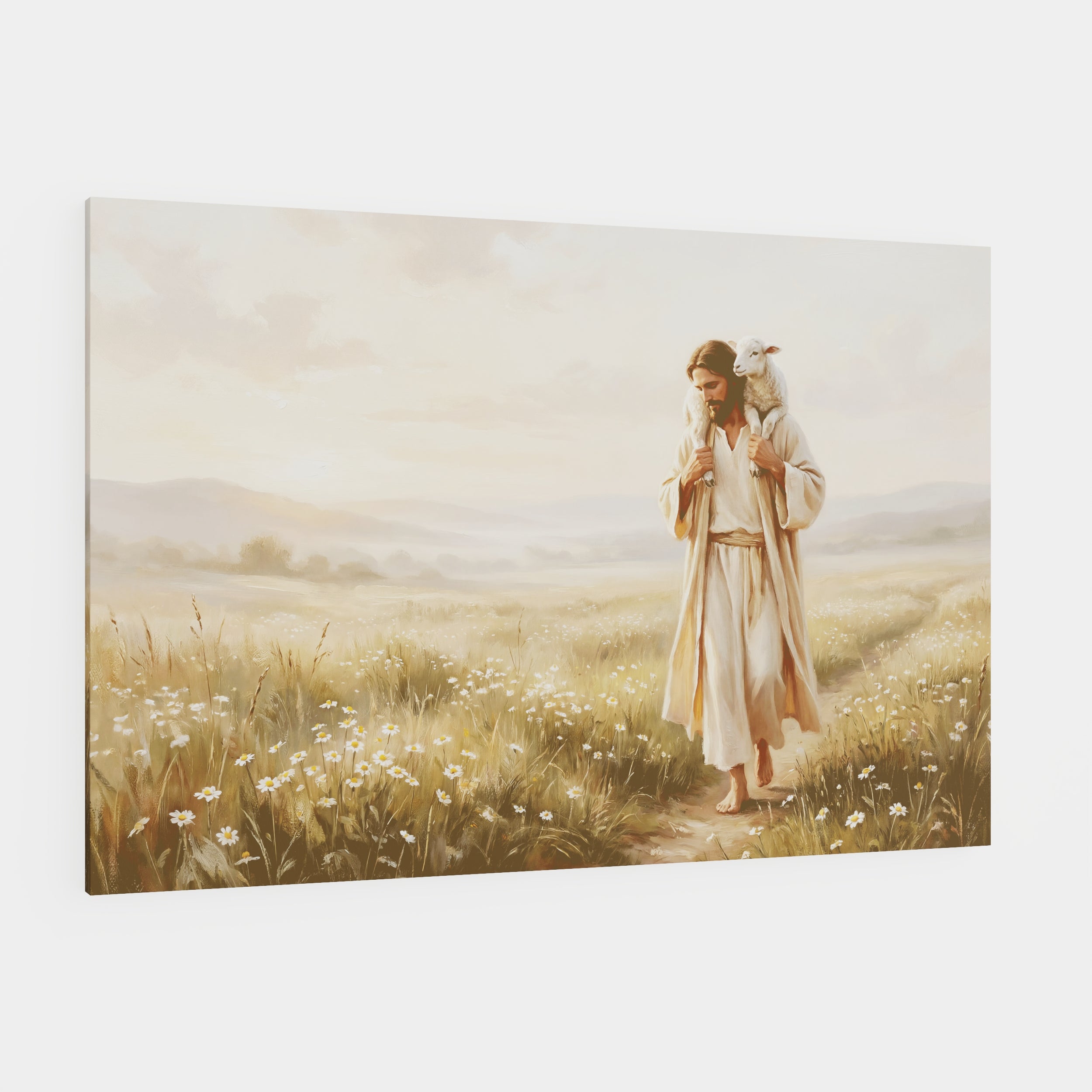 Upon His Shoulders - Canvas