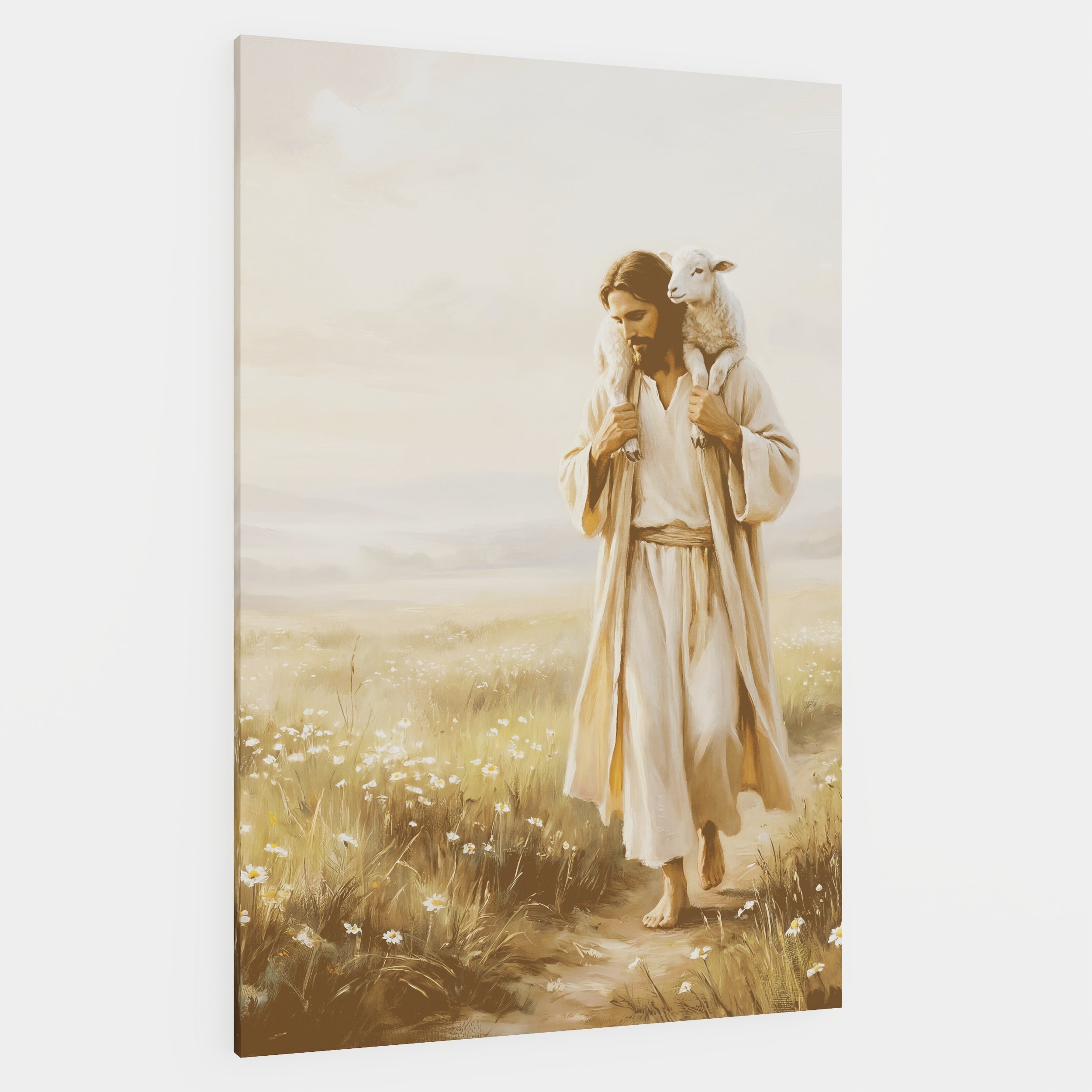 Upon His Shoulders - Canvas