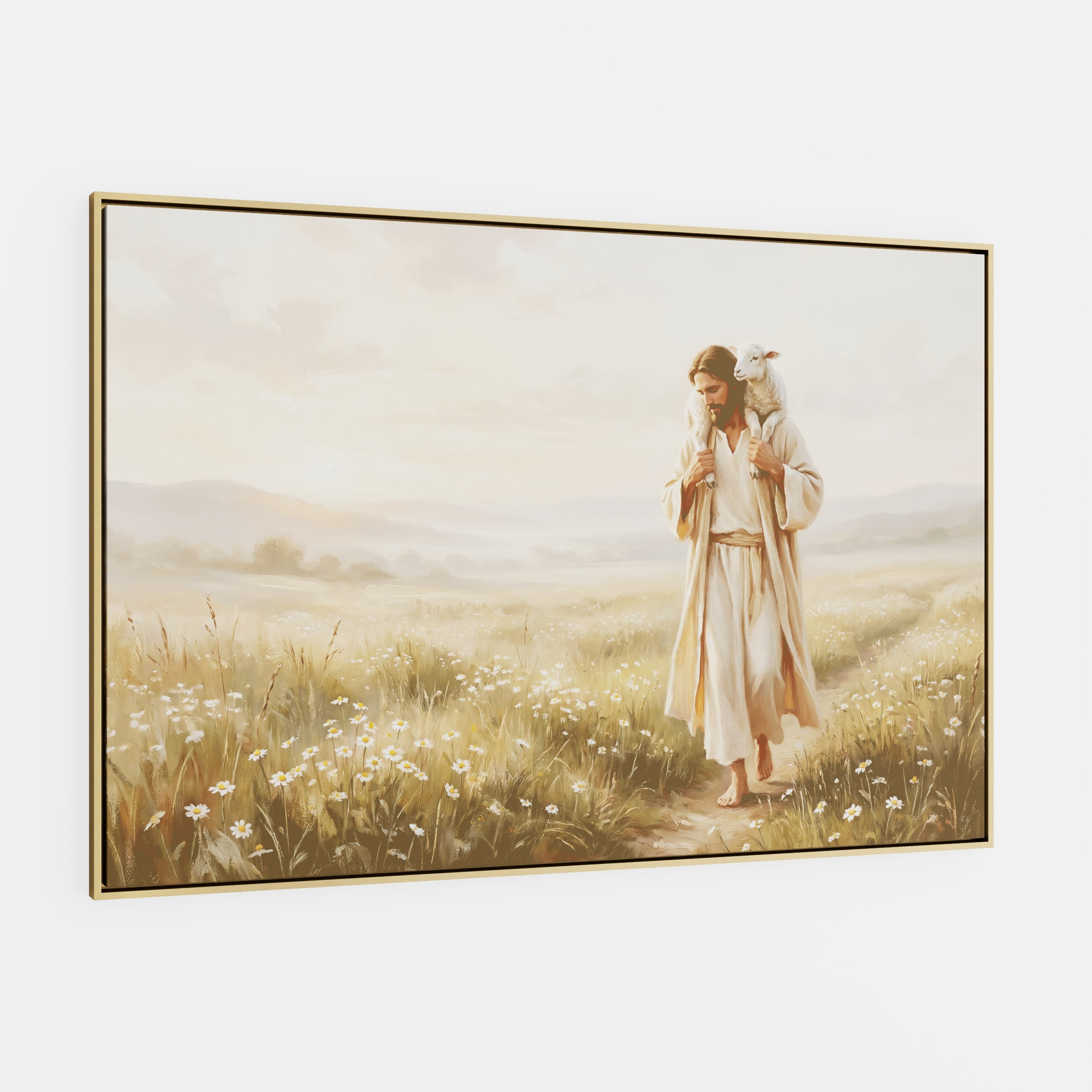 Upon His Shoulders - Canvas