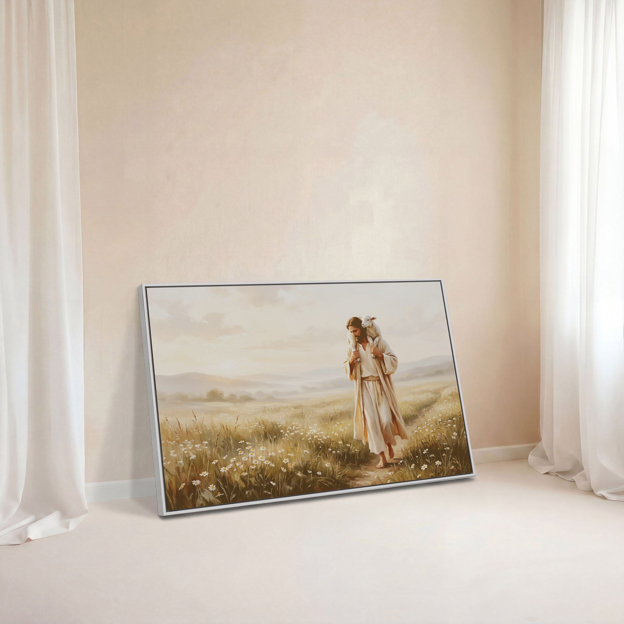 Upon His Shoulders - Canvas
