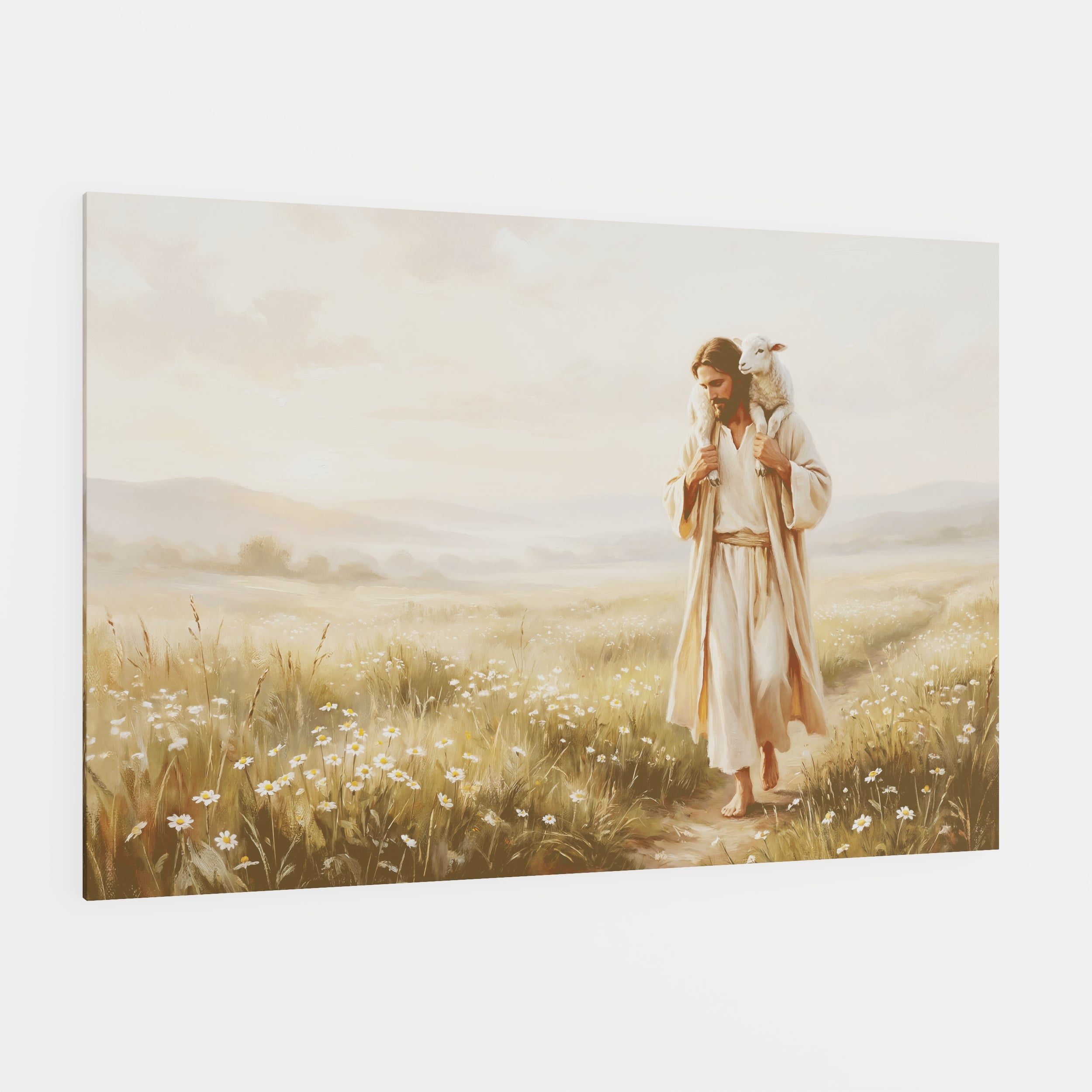 Upon His Shoulders - Canvas