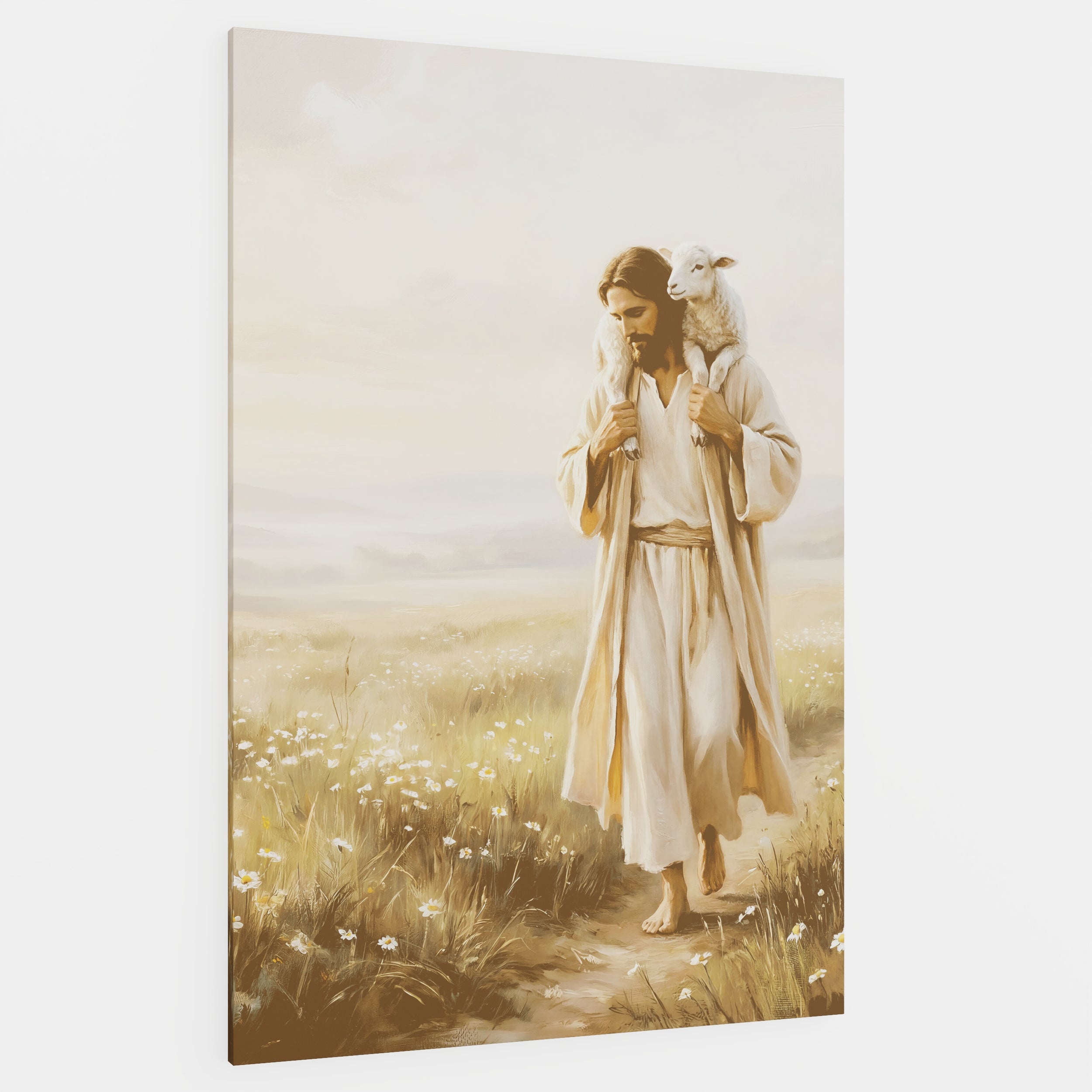 Upon His Shoulders - Canvas