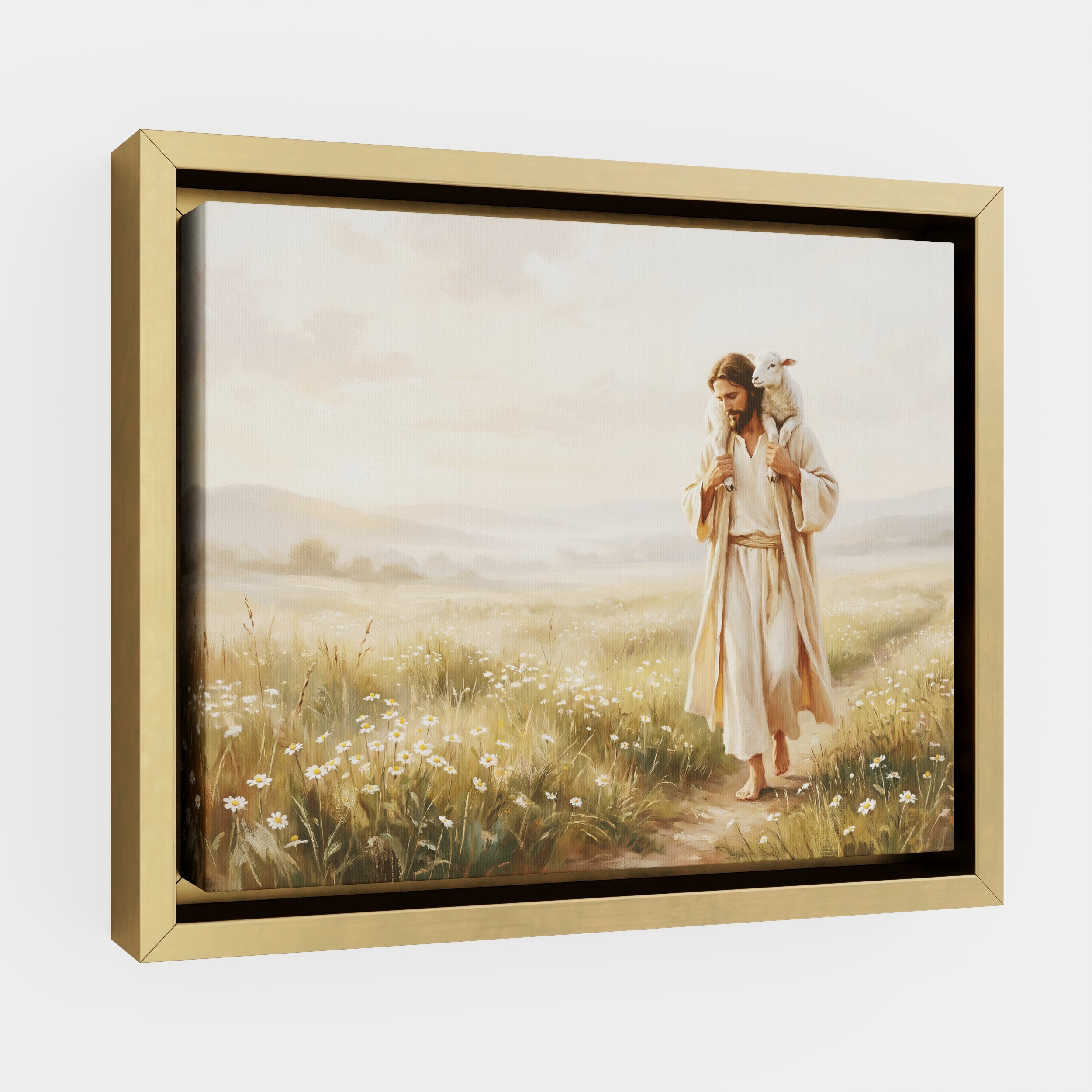 Upon His Shoulders - Canvas