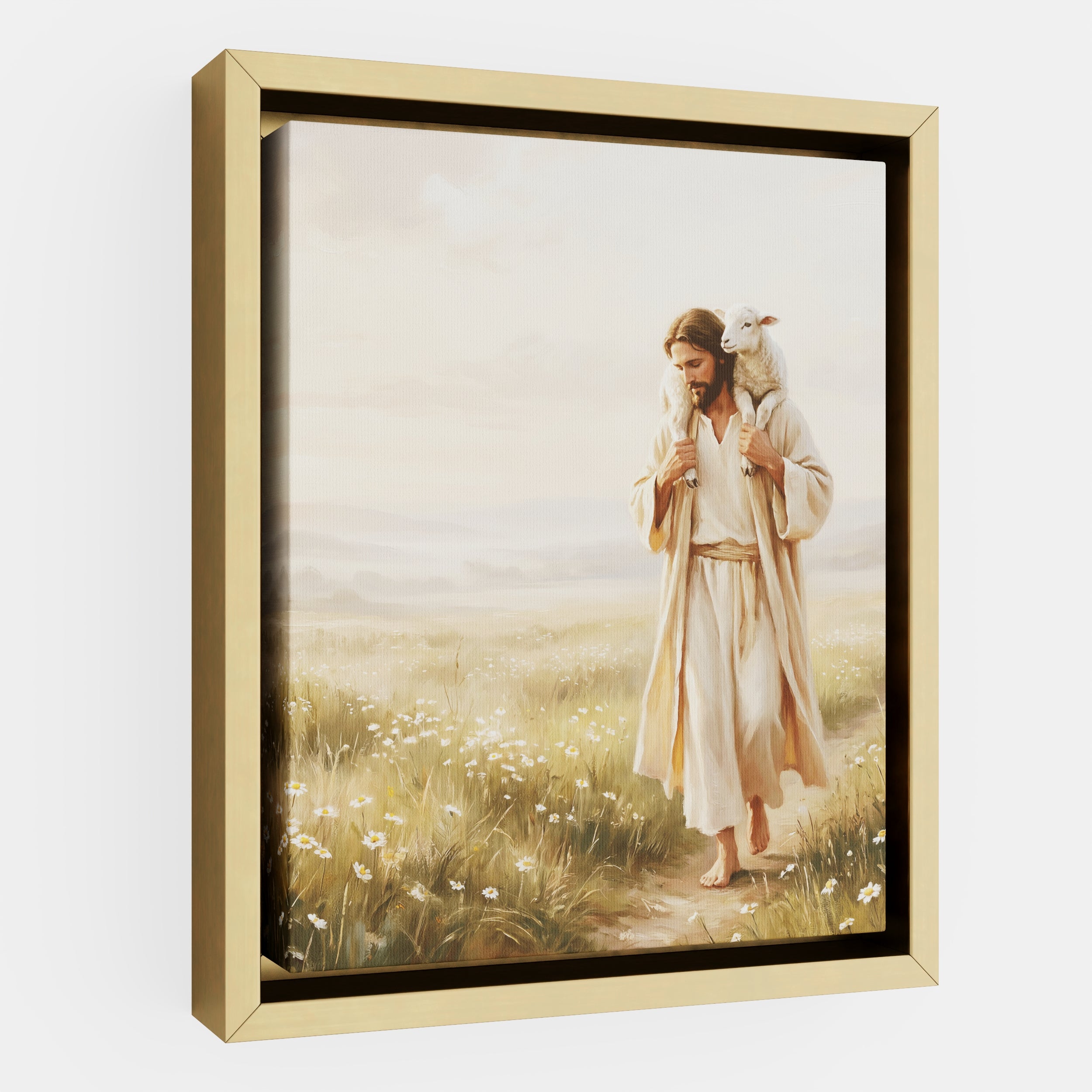Upon His Shoulders - Canvas