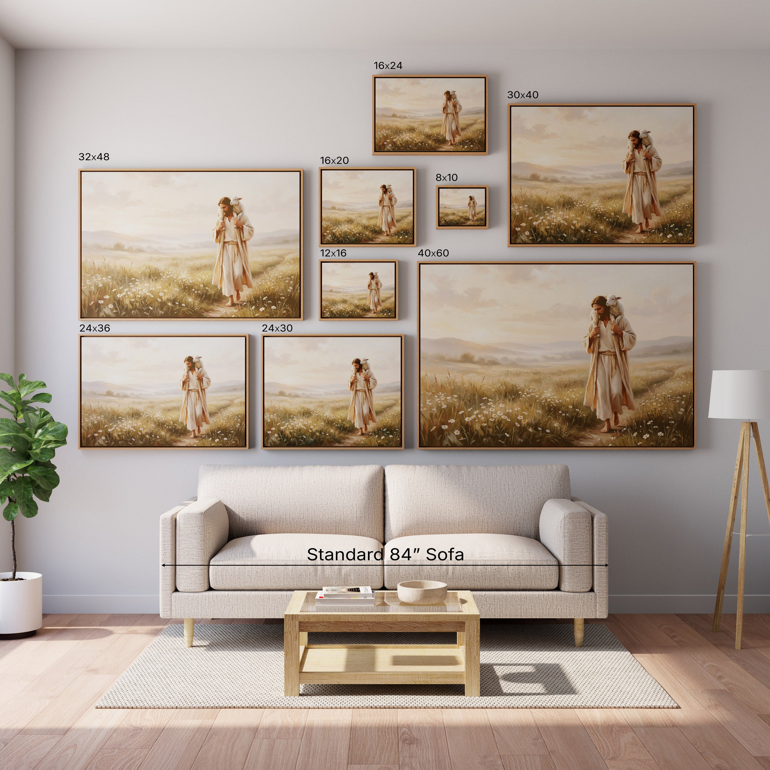 Upon His Shoulders - Canvas